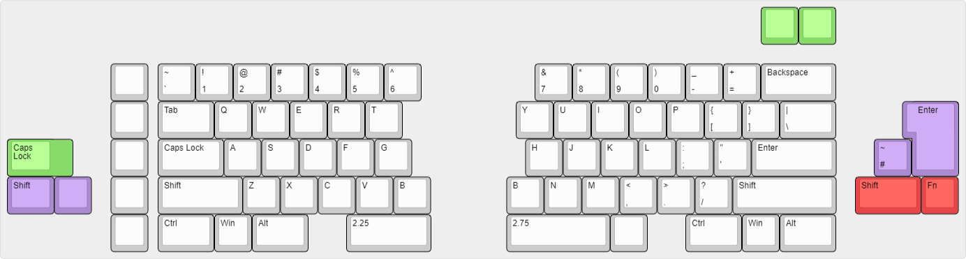 Boomerang - 8-degree split 60XT - UPDATE