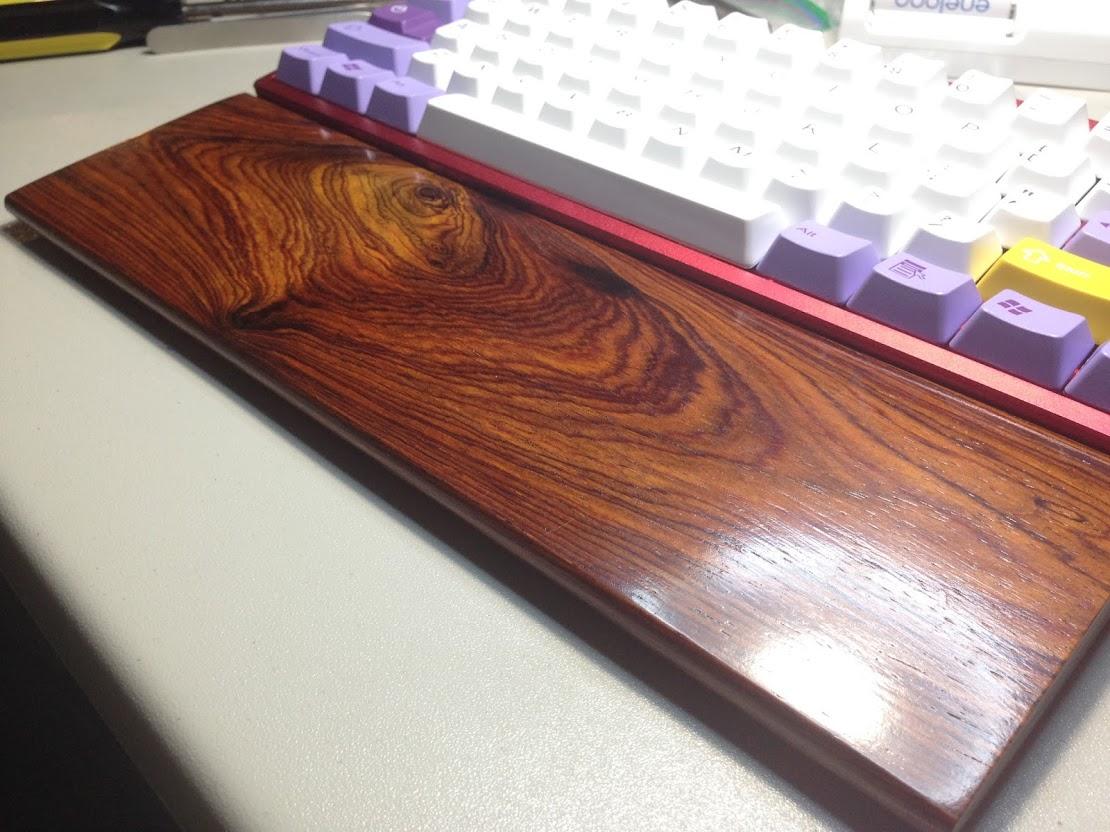 Handcrafted "Sunken" Honduran Mahogany Wristrests (COMPLETED) image 6