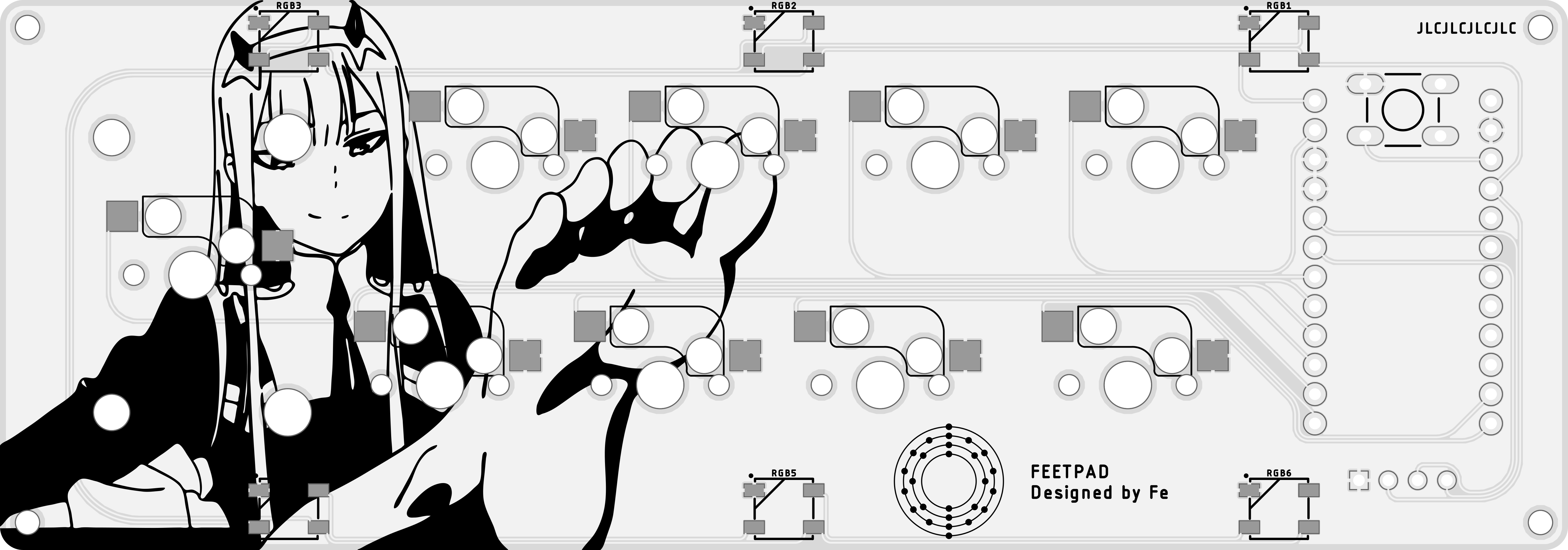 FEETPAD | Hotswap macropad with waifu feet and OLED! (Fulfilled!)