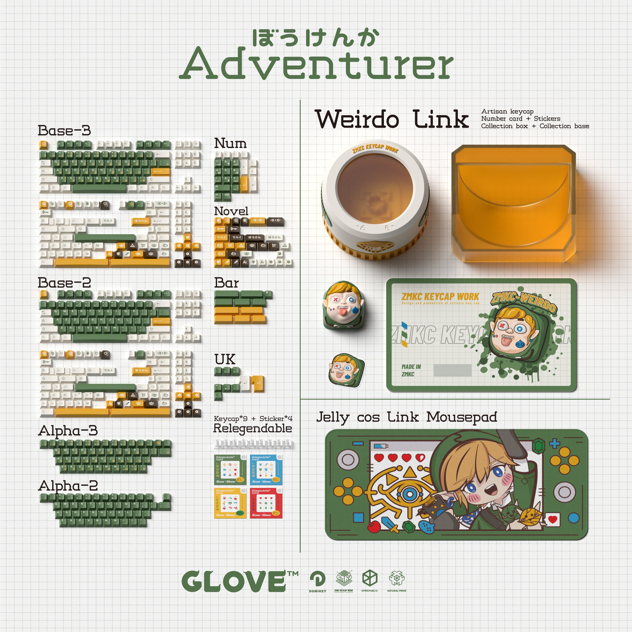 Domikey Adventurer keycaps image 38