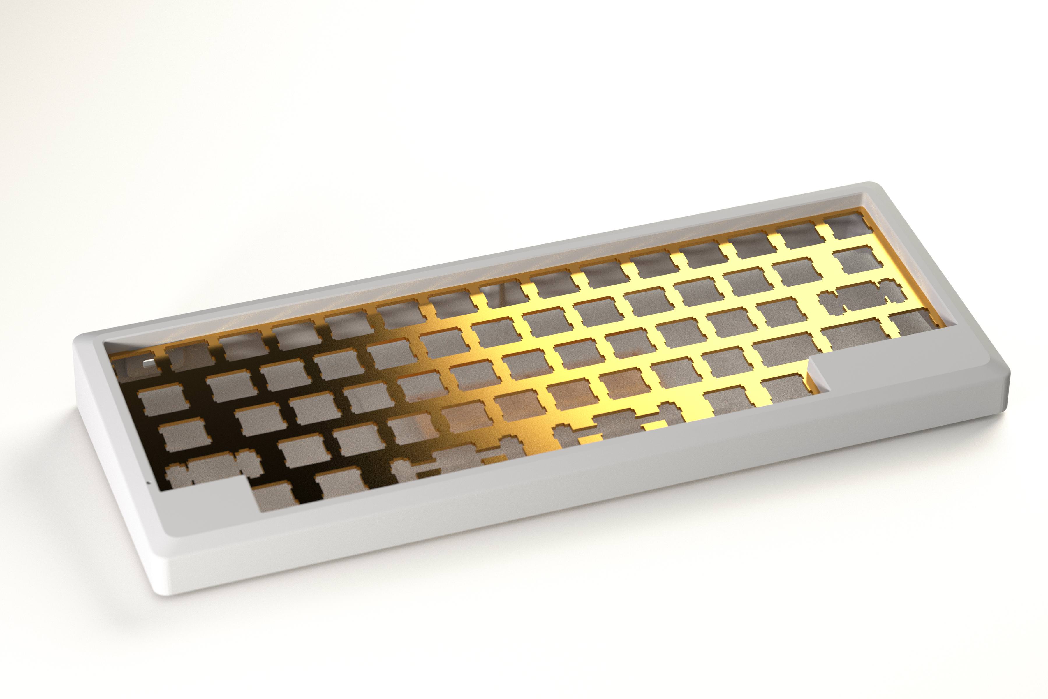 Chiwi60 kit w/ brass plate [under glow][Non-floating 7 deg] - Shipping image 9