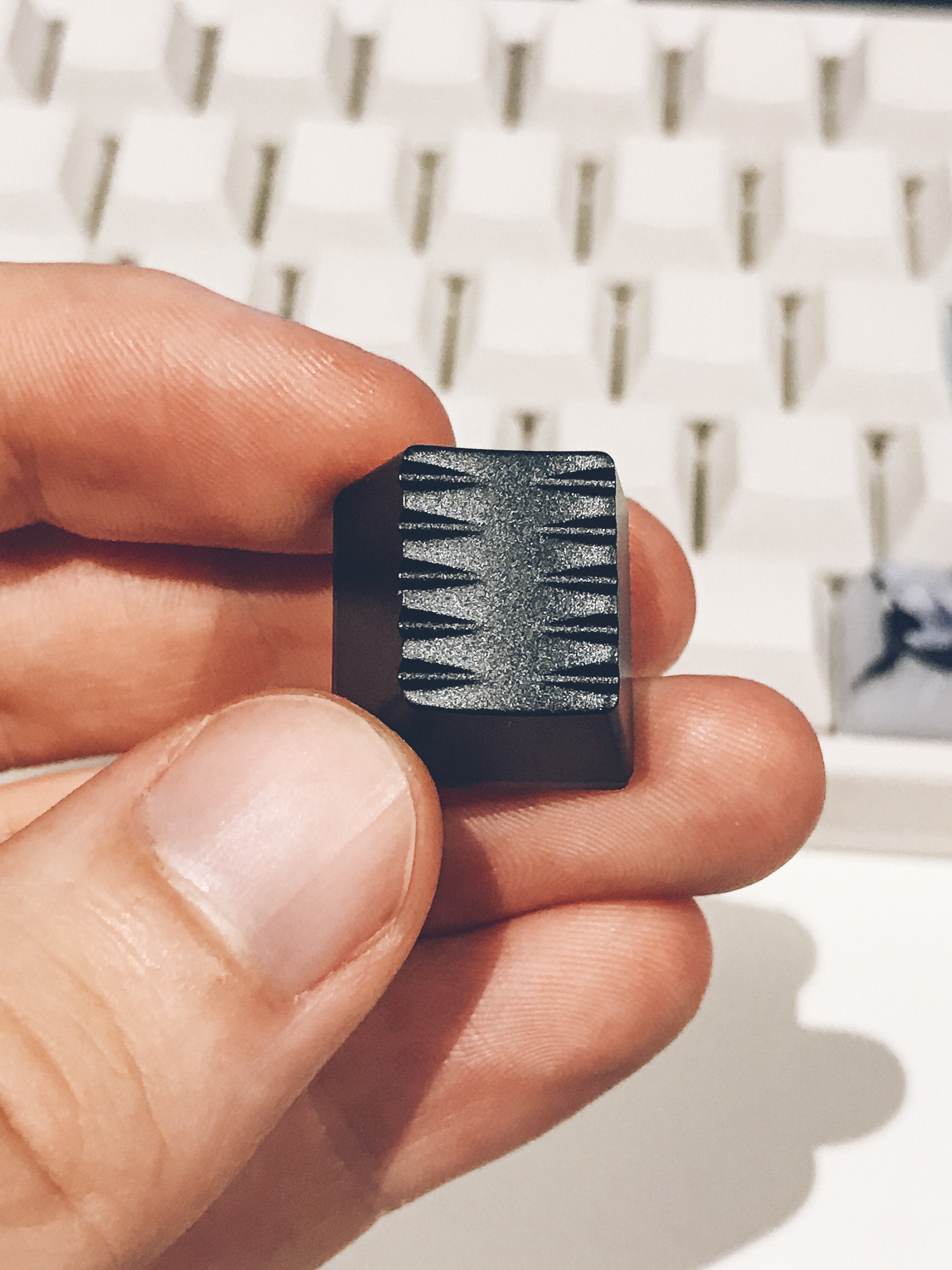 RAMA WAVE ANODIZED BLACK CNC KEYCAP [SHIPPING] image 10
