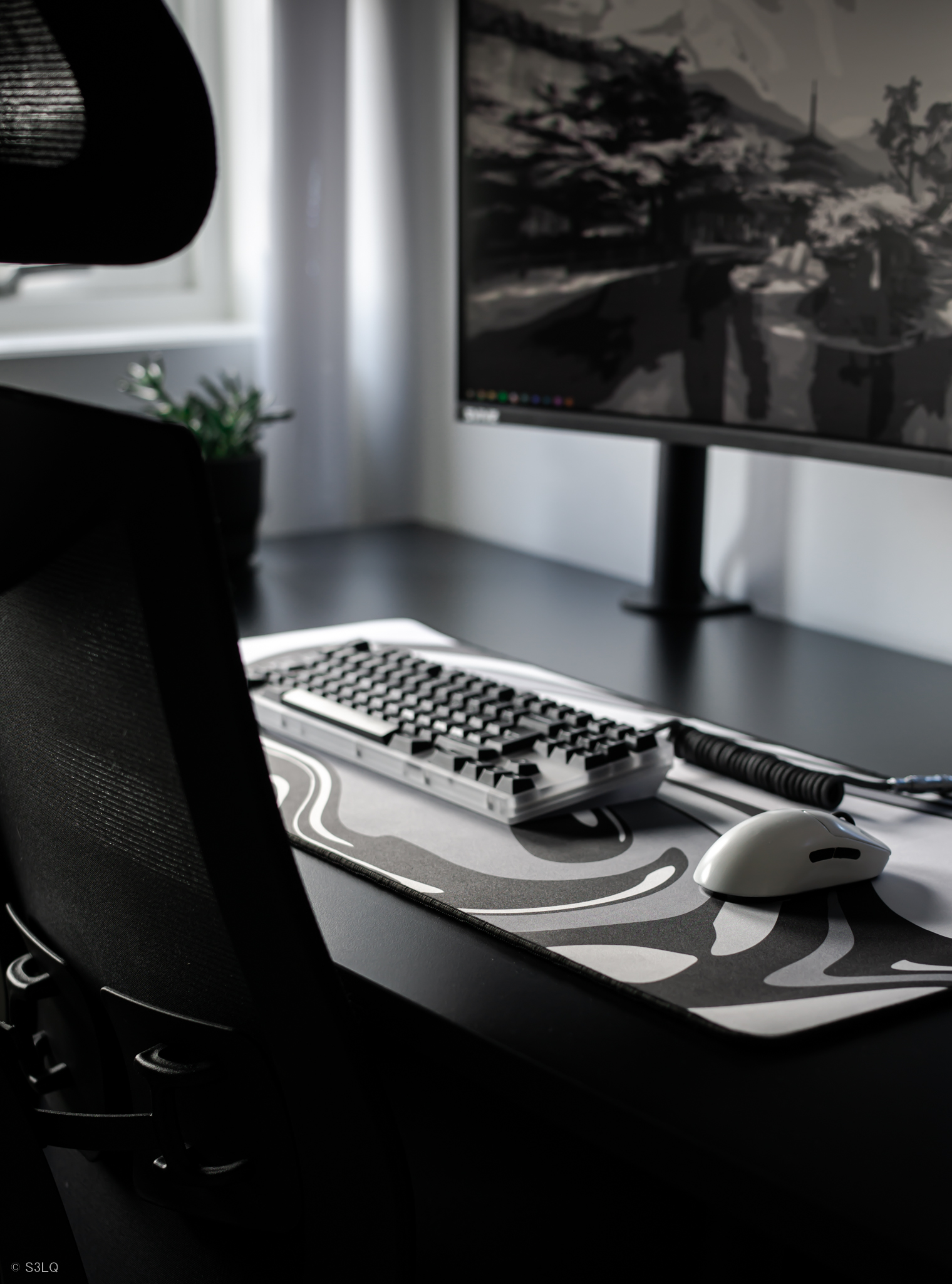 Monochrome Deskmat Series - LIVE! image 4