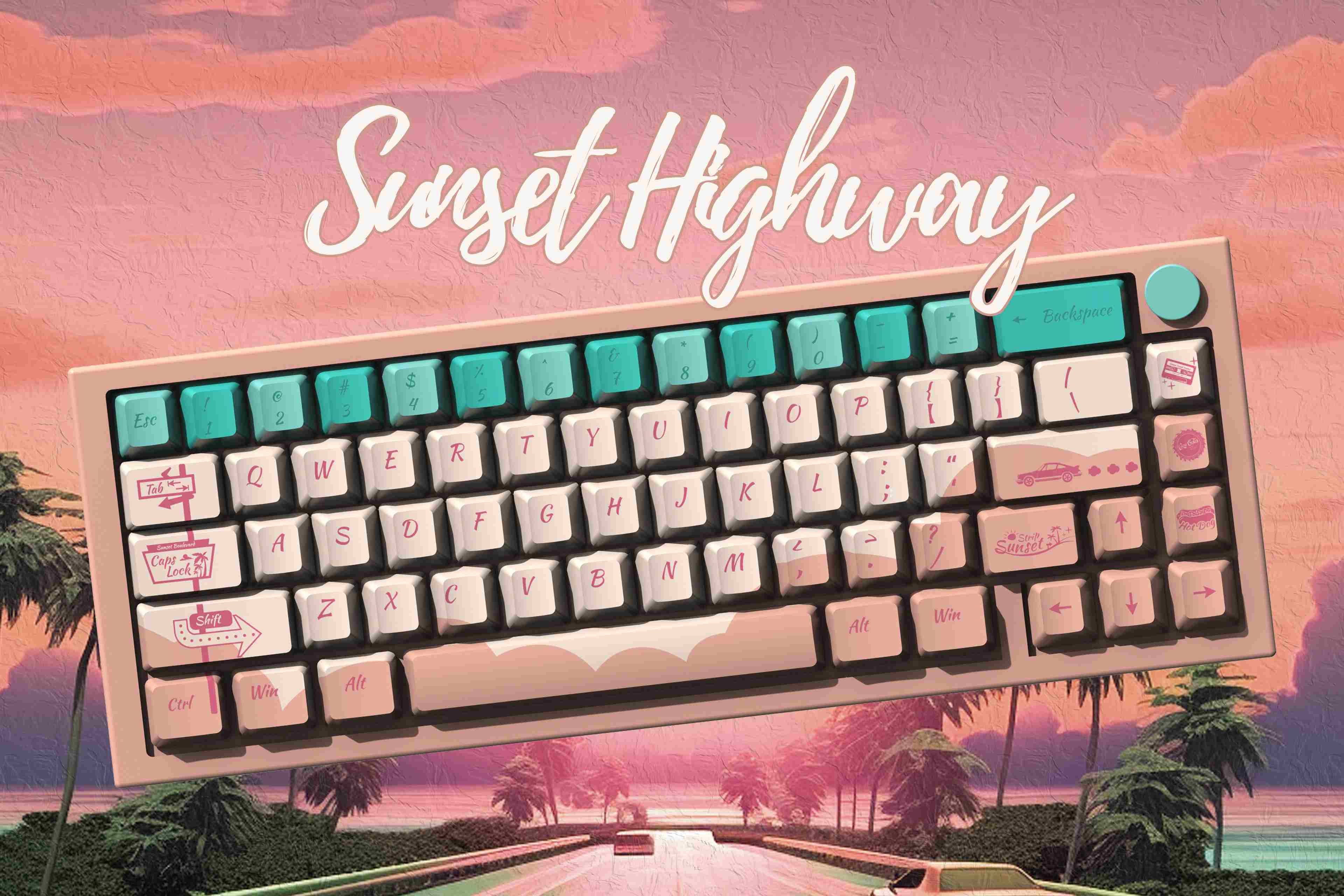 Aihey Studio — Sunset Highway Keycaps