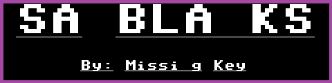SA Bla_ks (Black & White Blanks) - Extras OPEN