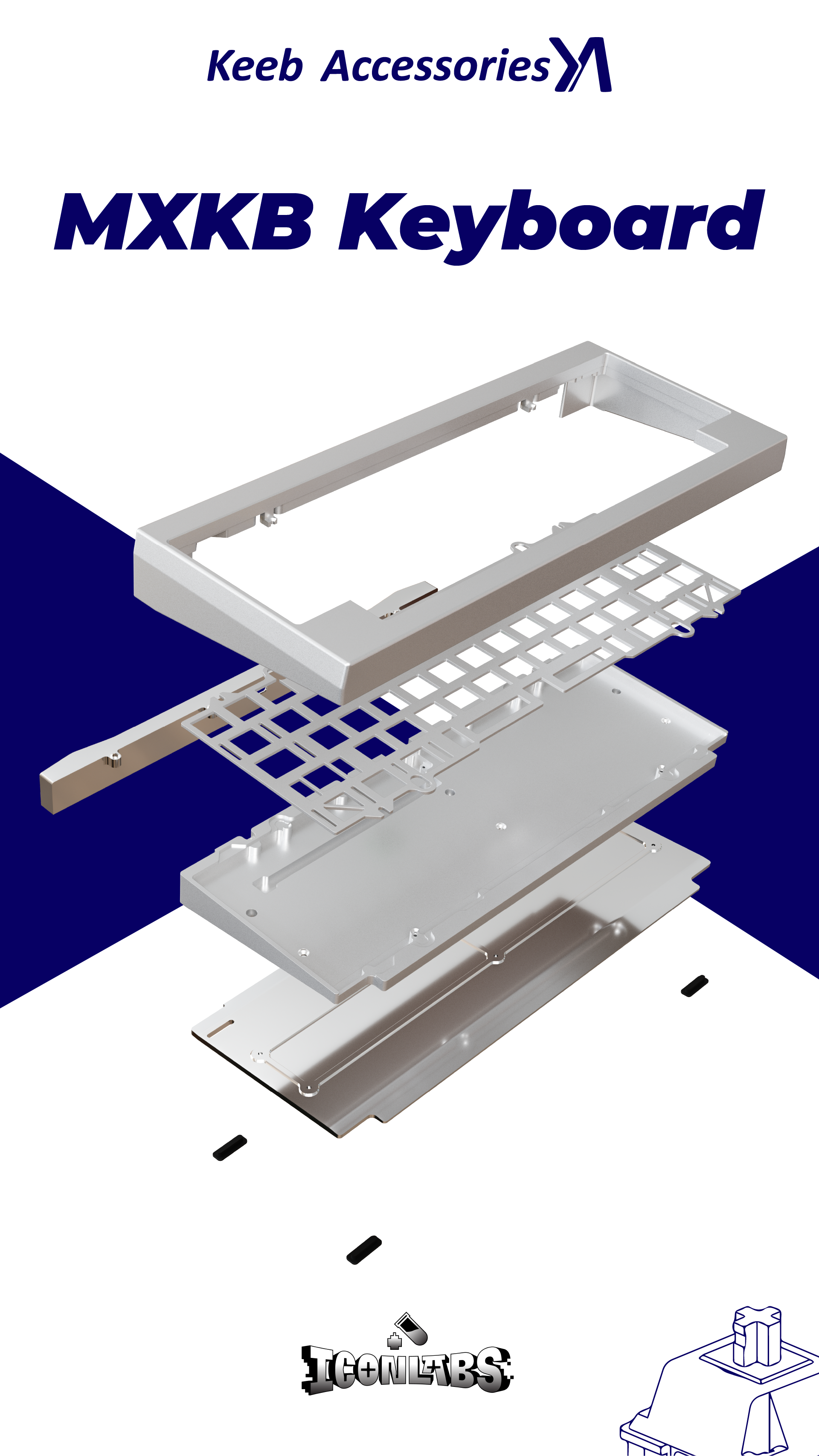 MXKB Mirror Keyboard from Keeb Accesories