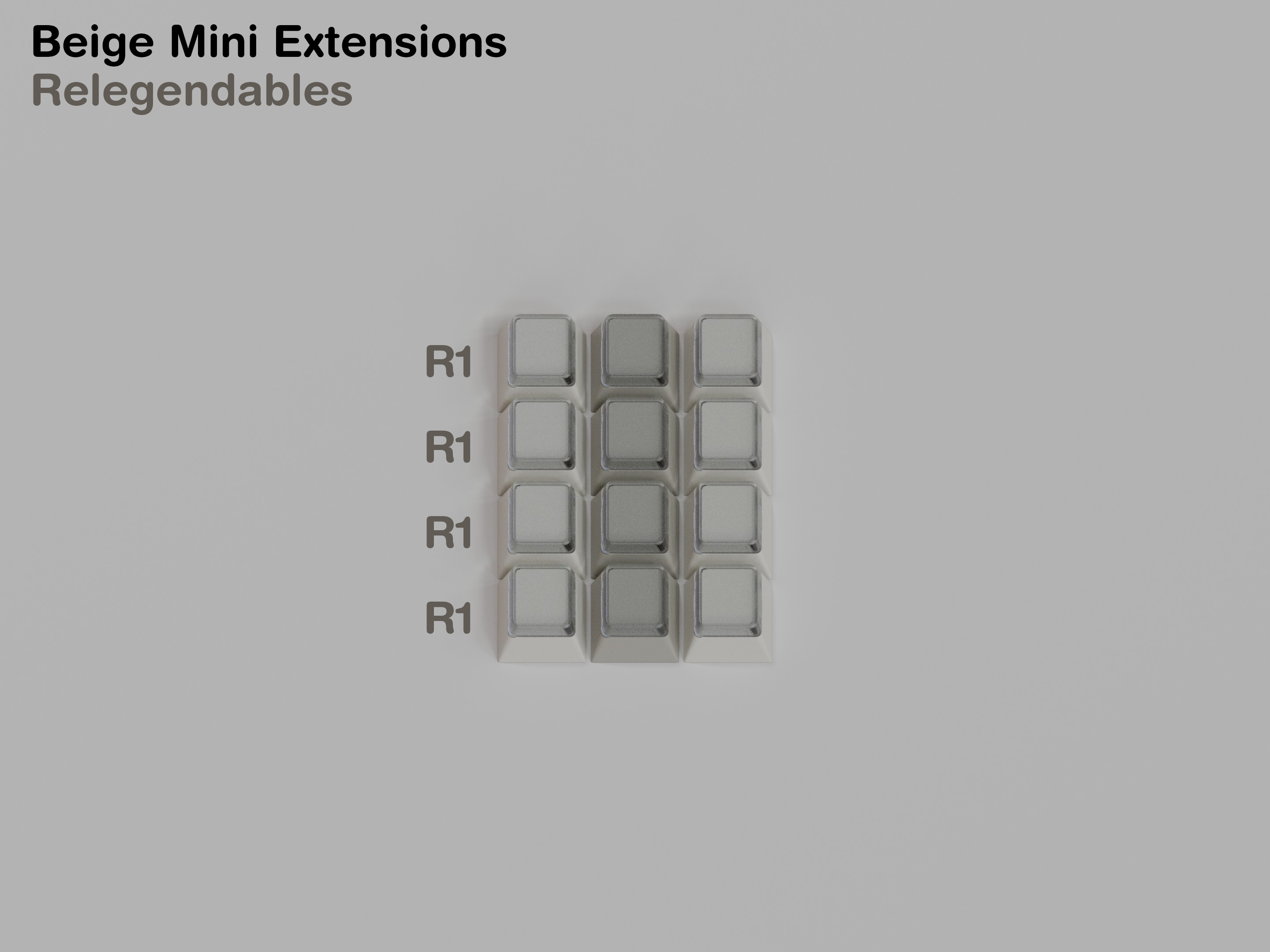 GMK Beige Mini Extensions image 3