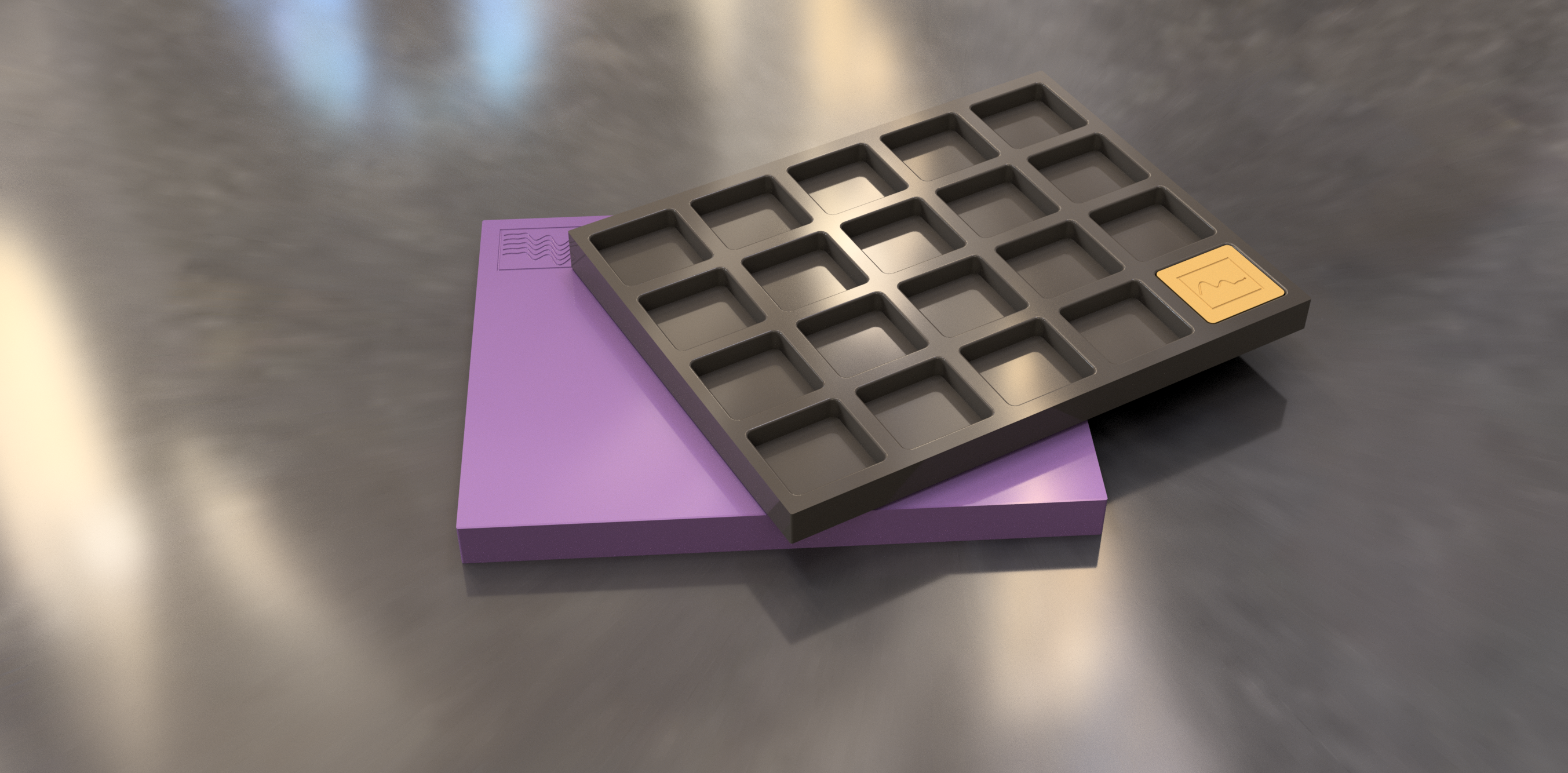 [Pre-Order] Krypton Alpha T19A Artisan Tray. Aluminium & Cerakote™ with Badge image 3