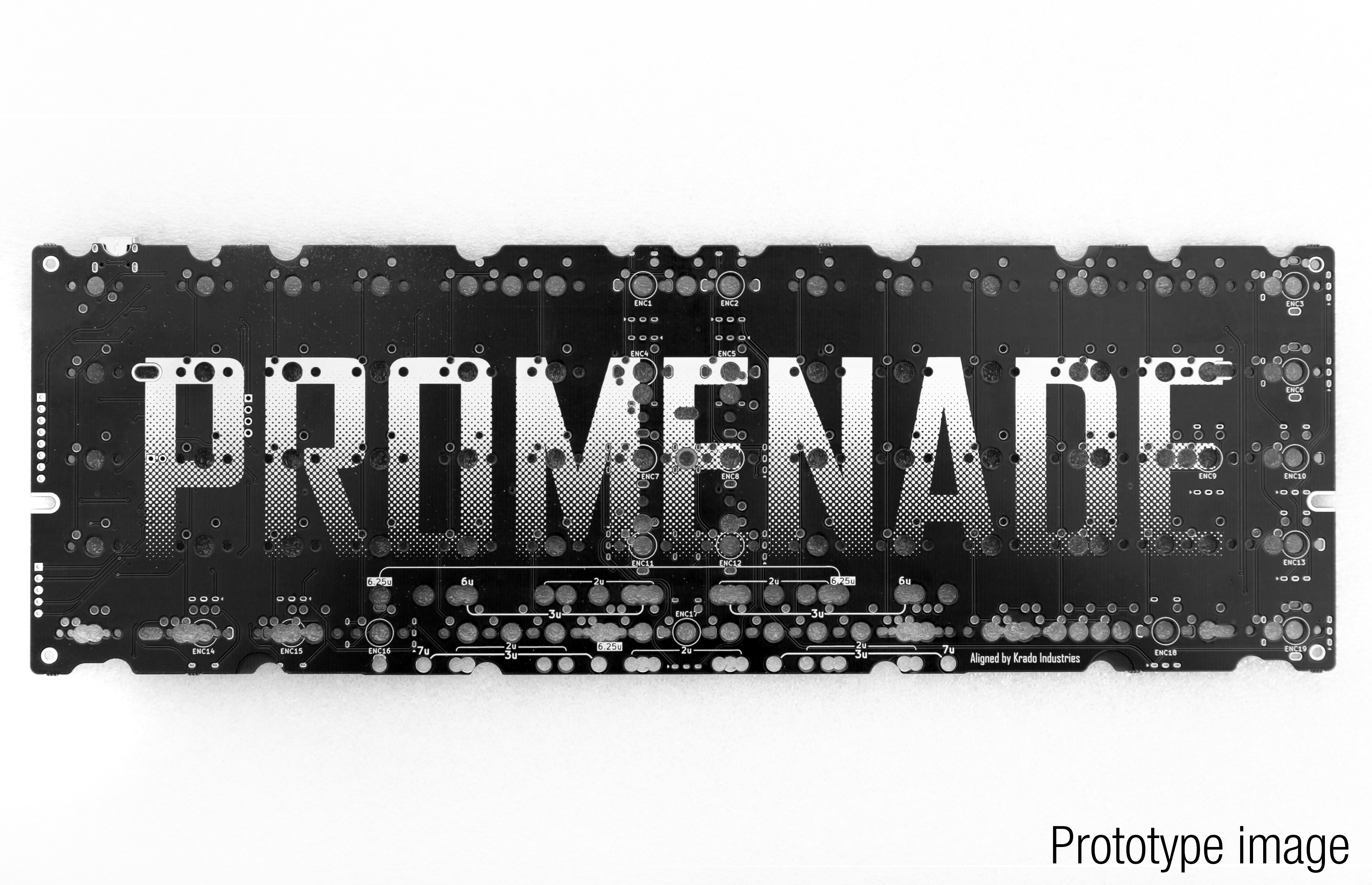 Promenade - 60% Ortho pcb (Boardwalk clone) - Solder version w/ RP2040 image 3