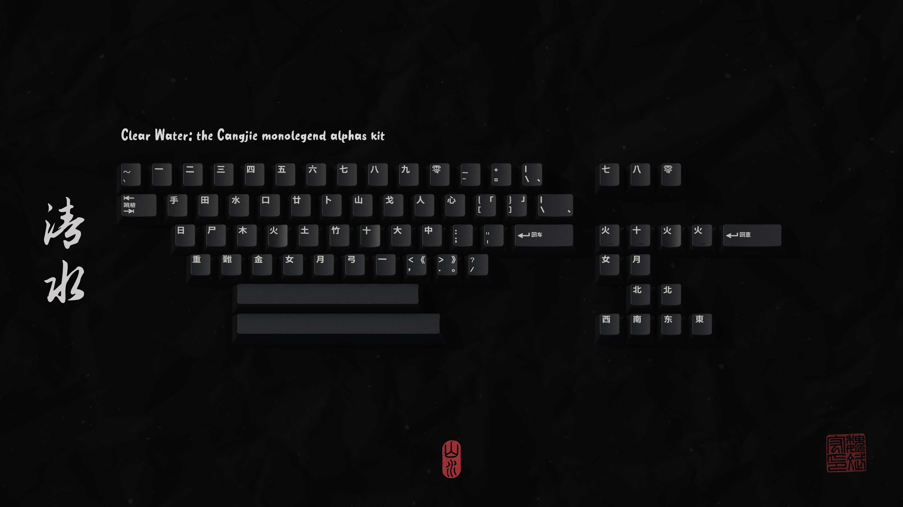 GMK Shanshui 山水 - DESKMATS SHIPPING image 6