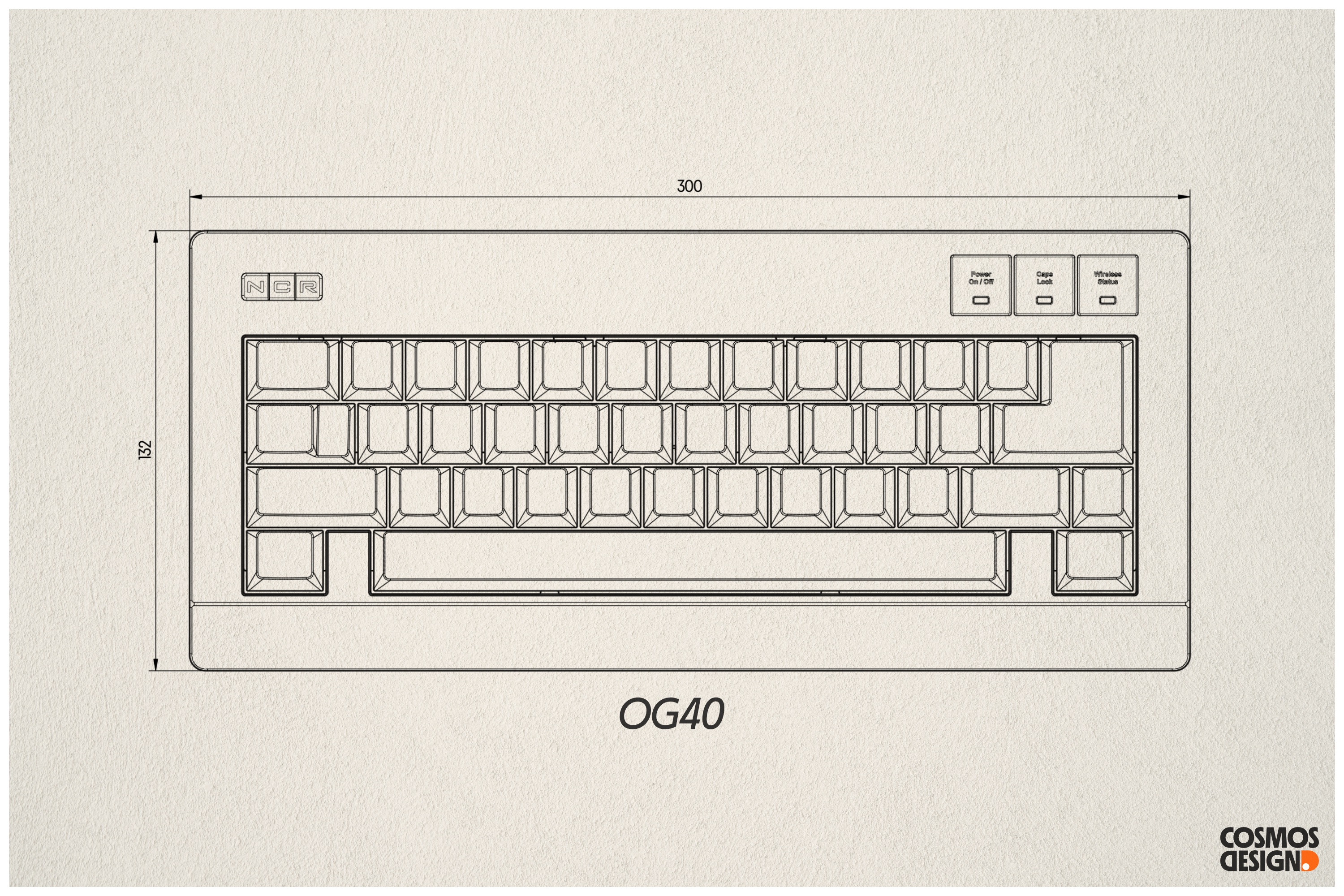 OG40 - 40% "Cherry flavoured" wireless keyboard (proto photos updated 11/8) image 6