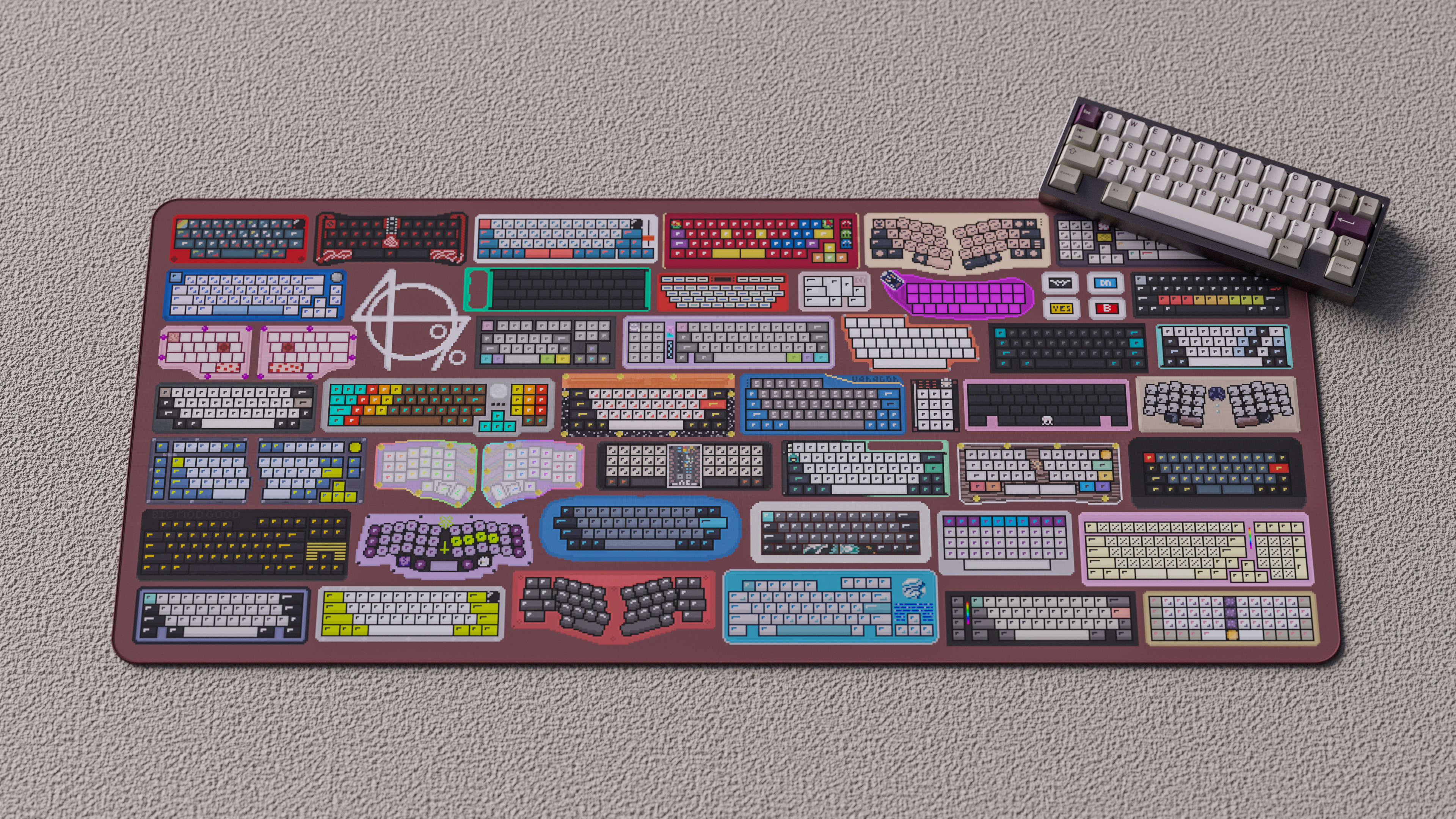 40s Pixel Deskmat '22! | Rough Texture | 9/30-10/15 | NA, EU, OCE Vendors image 2
