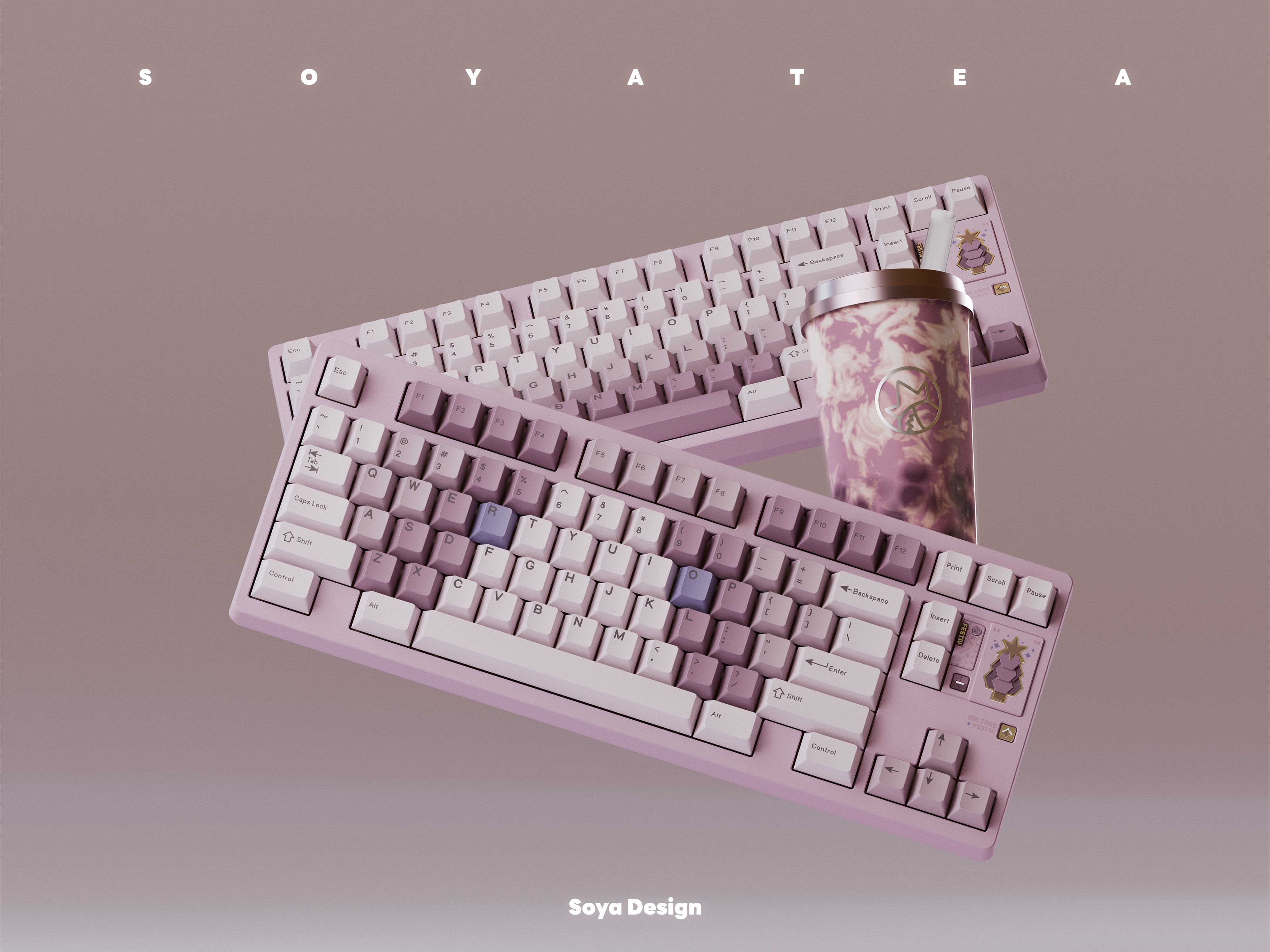 TUTKEYS Taro Bobo Keycaps image 1