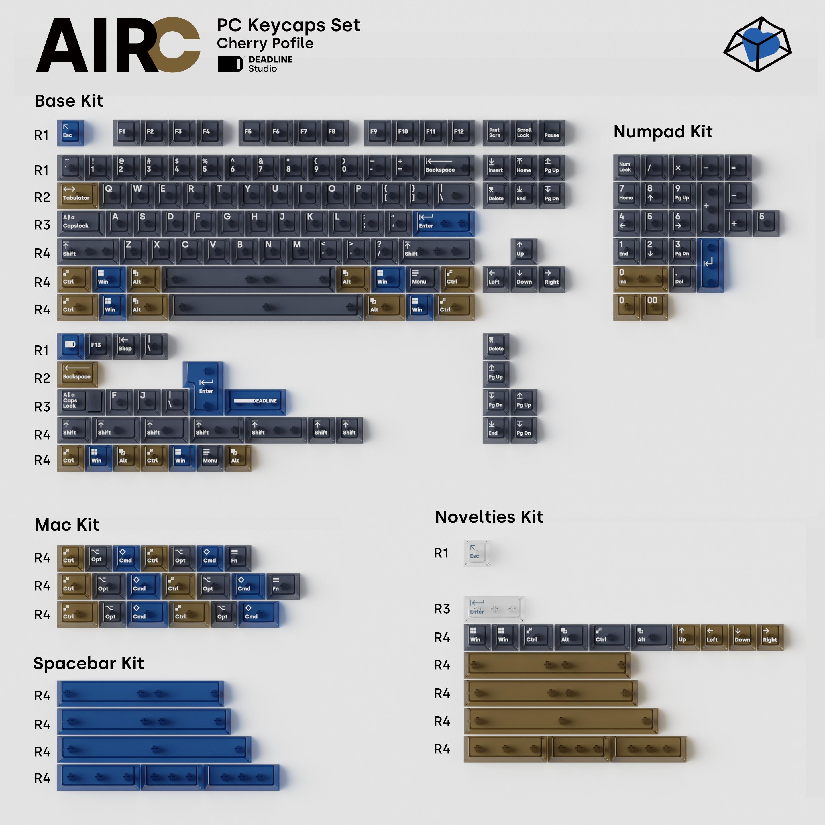 DEADLINE STUDIO - AIRG AIRC PC KEYCAPS image 7