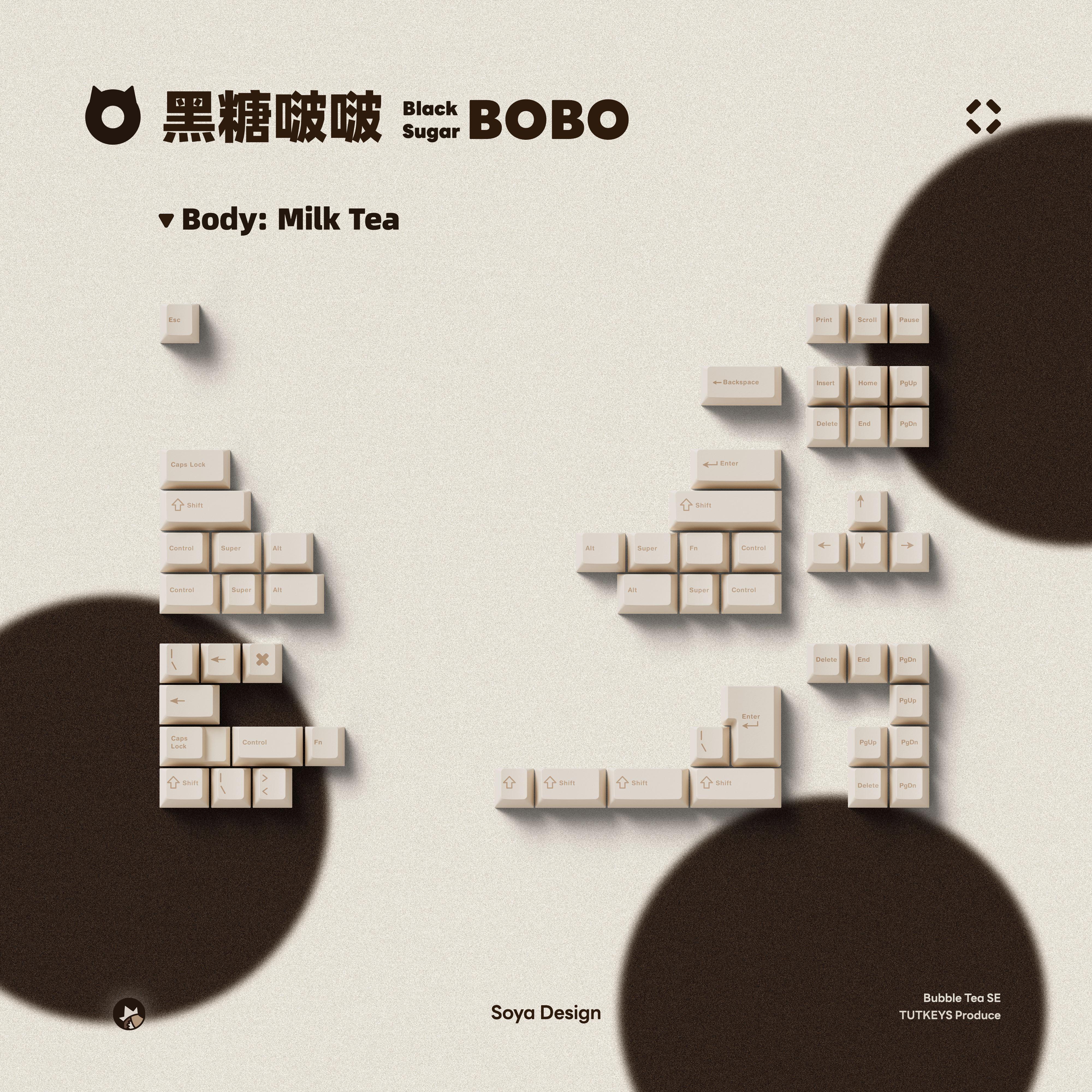 TUTKEYS Black Sugar Bobo Keycaps image 5