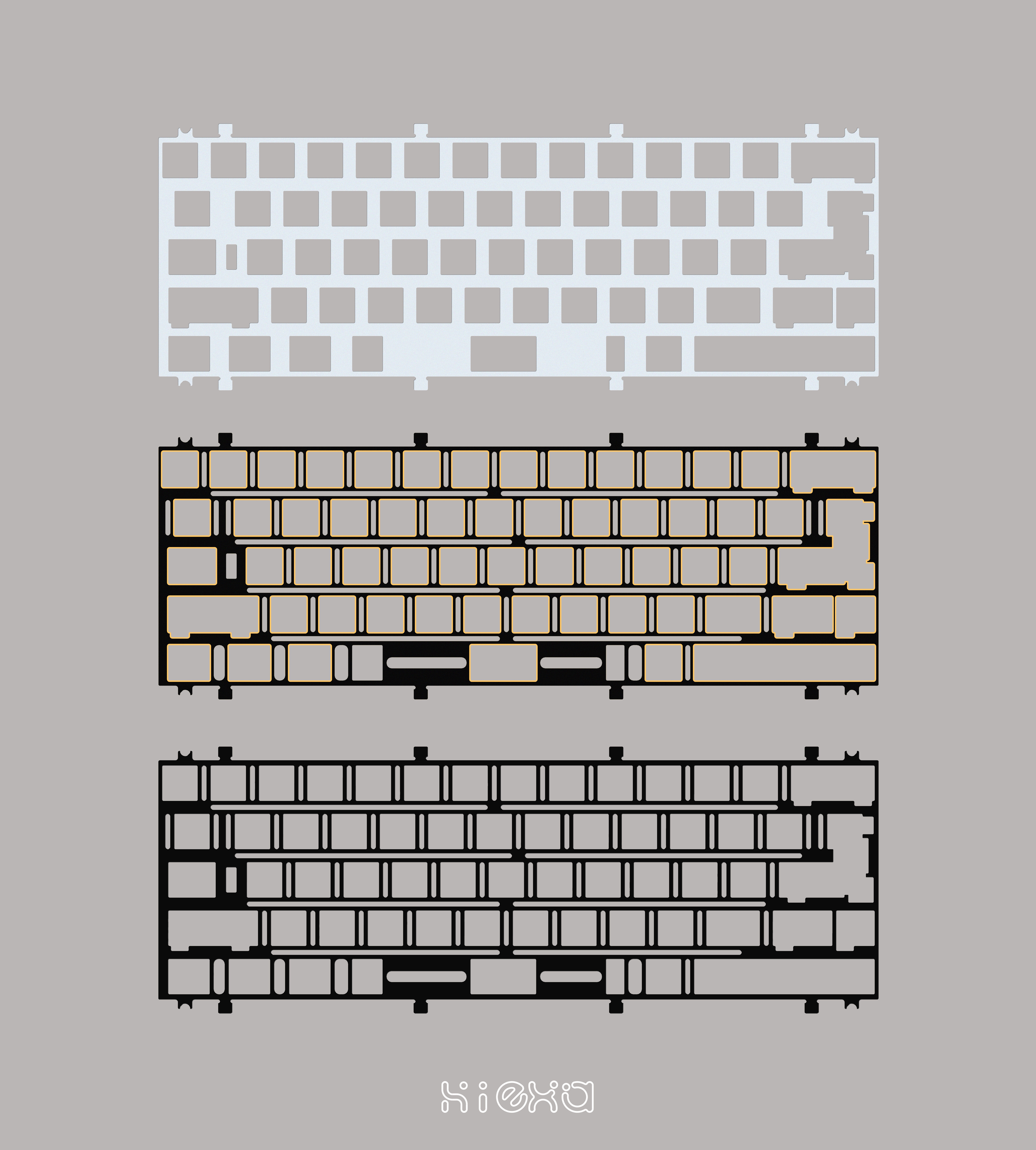 Hiexa G Series-G60 New Mounting, One Button Quick Disassembly Keyboard image 28