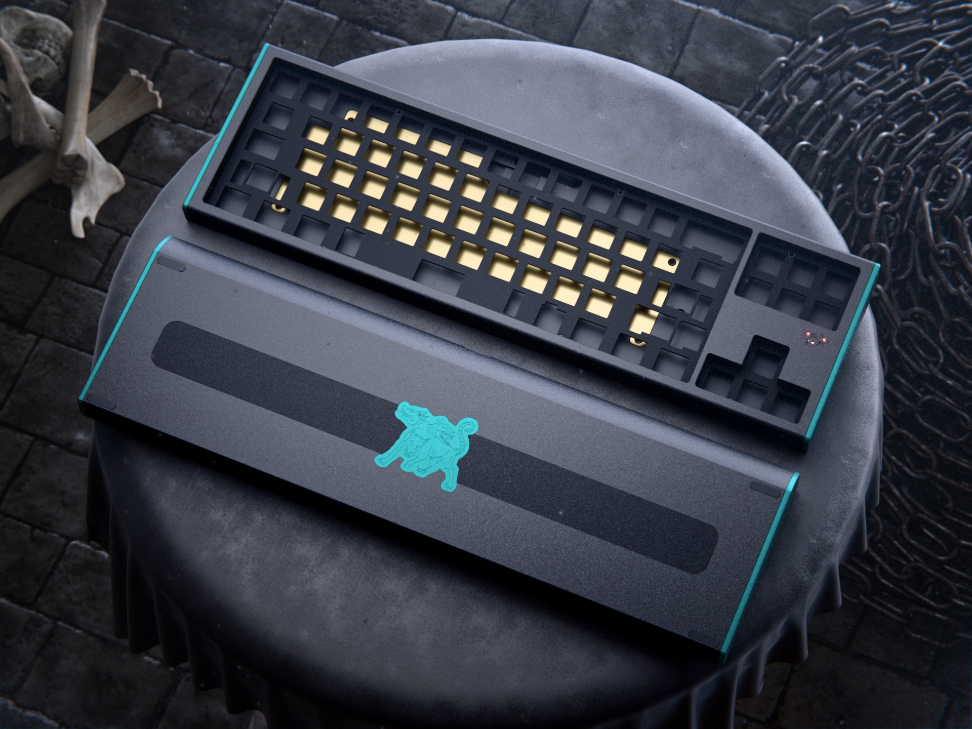 Cerberus FRL TKL Keyboard - With Glowing Eyes! image 27