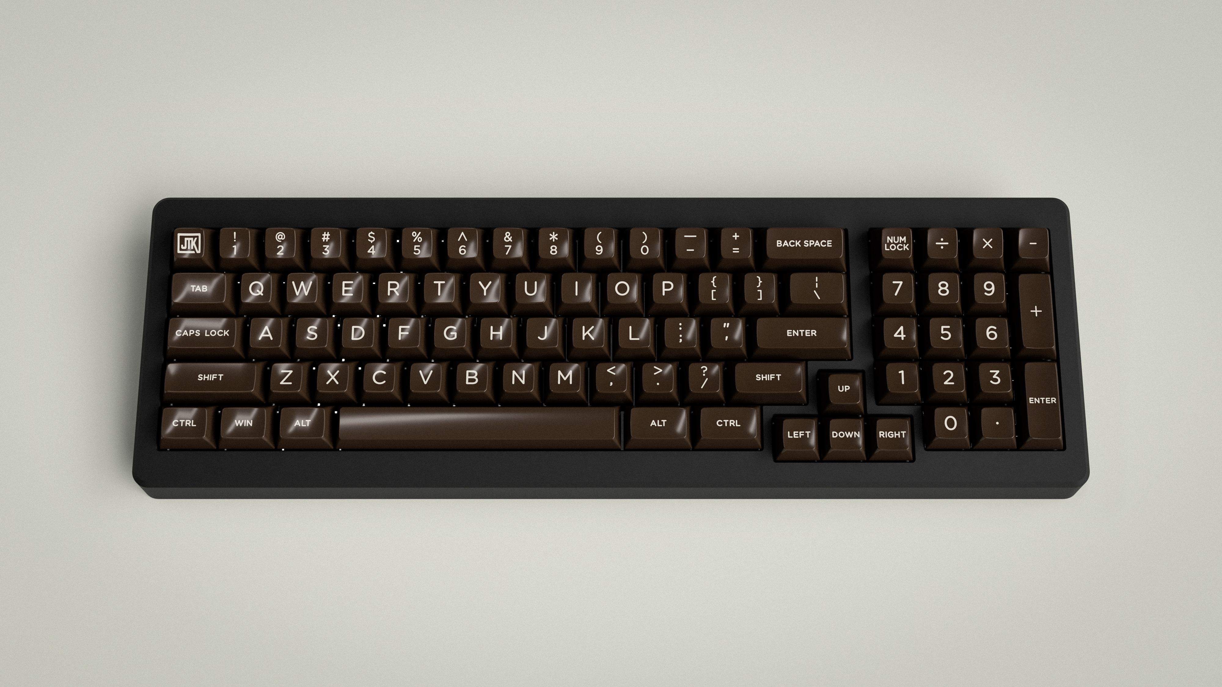 HSA White on Black - Beige on Brown image 5