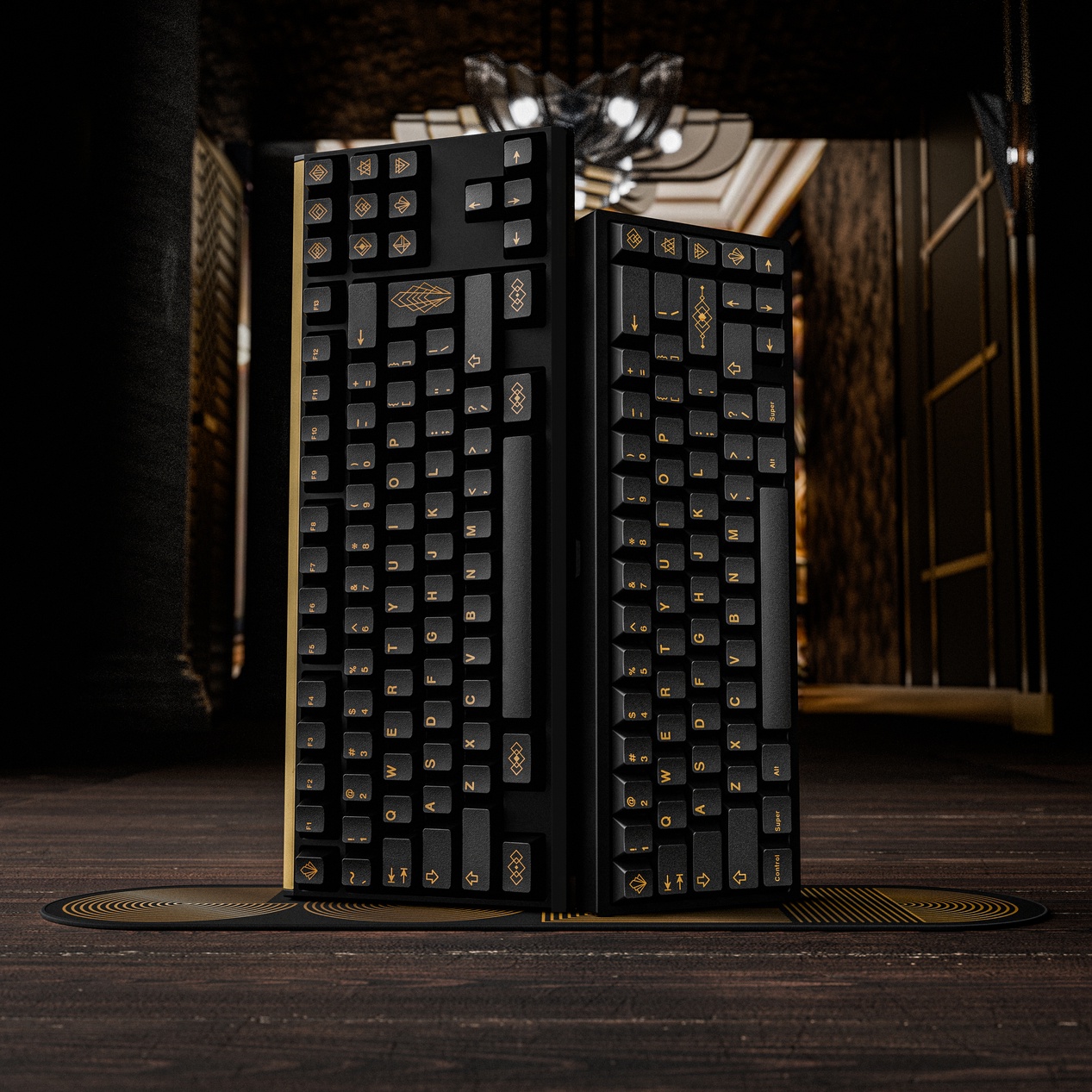 GMK CYL Black & Gold | GB live 'til 20th March - New deskmats/renders! image 4