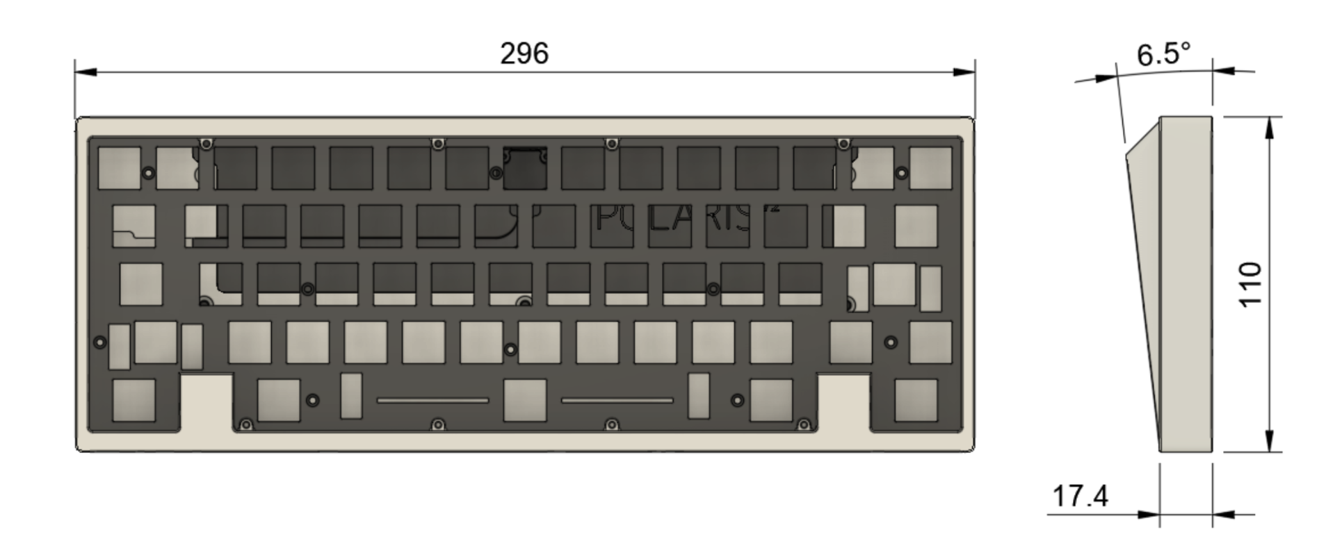 Polaris V2 - Reference 60% Keyboard - Updated based on survey data image 7