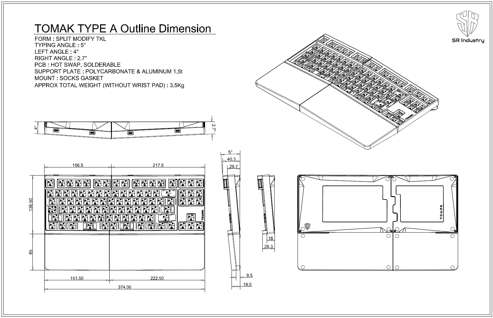 Tomak (토막) (Tented Split TKL) - Now Live on CannonKeys! image 18