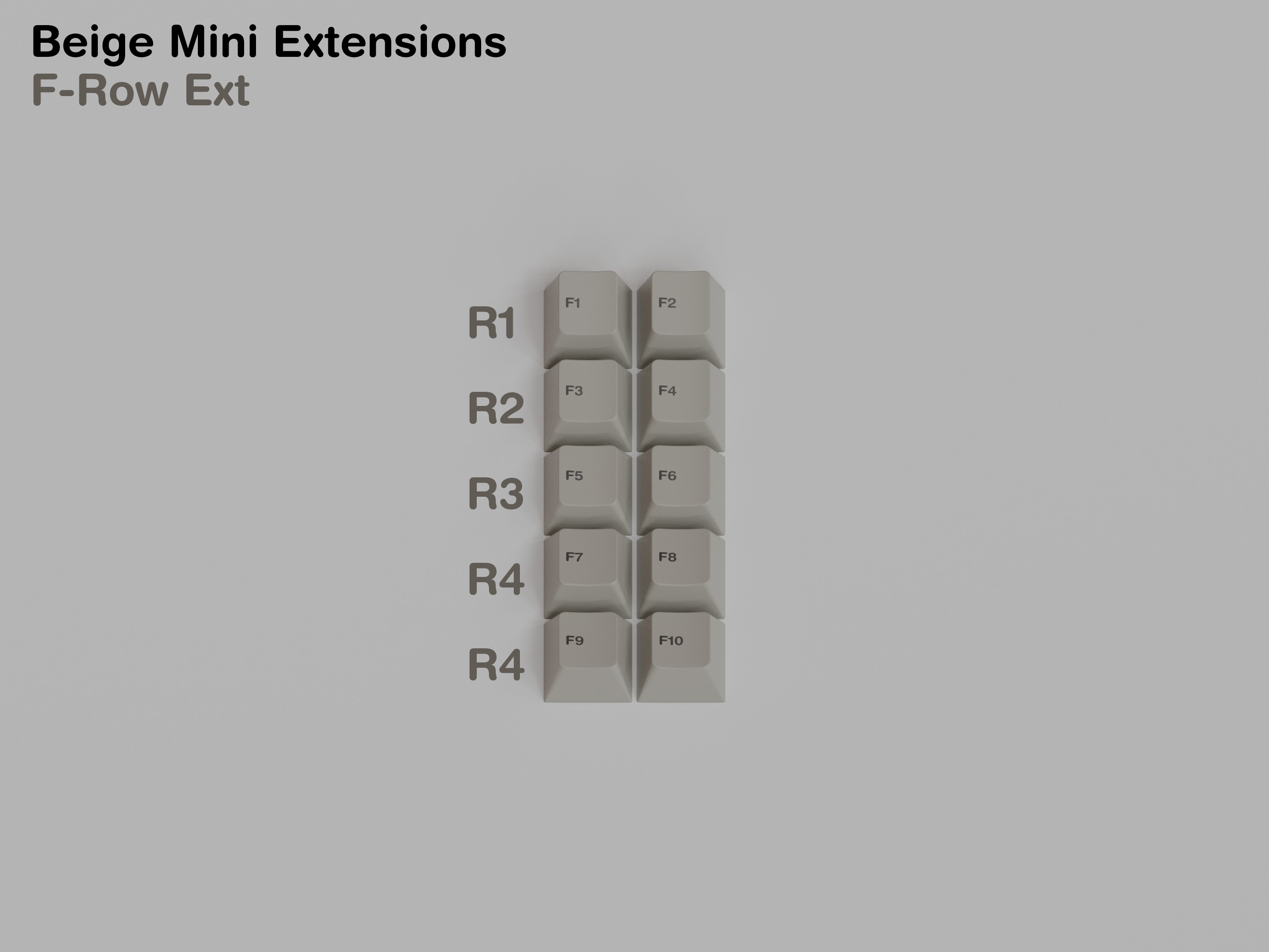 GMK Beige Mini Extensions