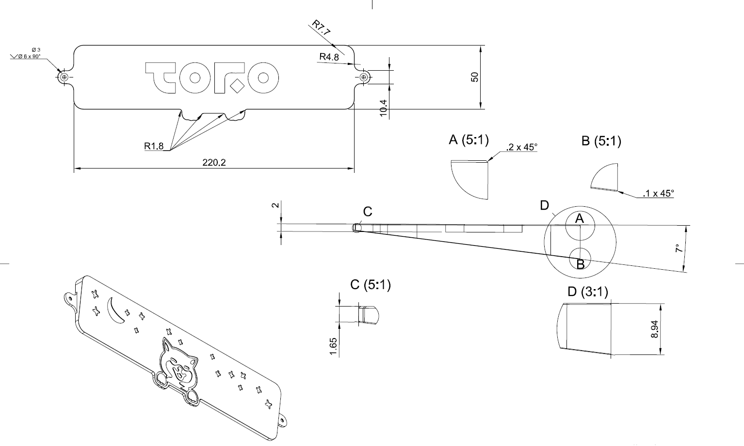 TORO60 - CWKL/HHKB 60% with Exploded Spacebar (GB IS LIVE) image 13