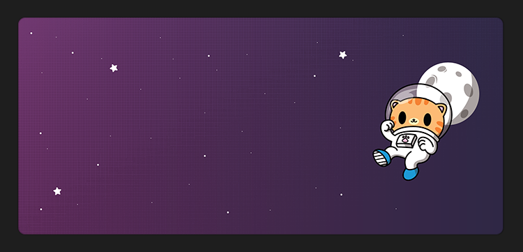 CosmiCat Deskmat Group Buy - Cats in Space..space...space.. image 7