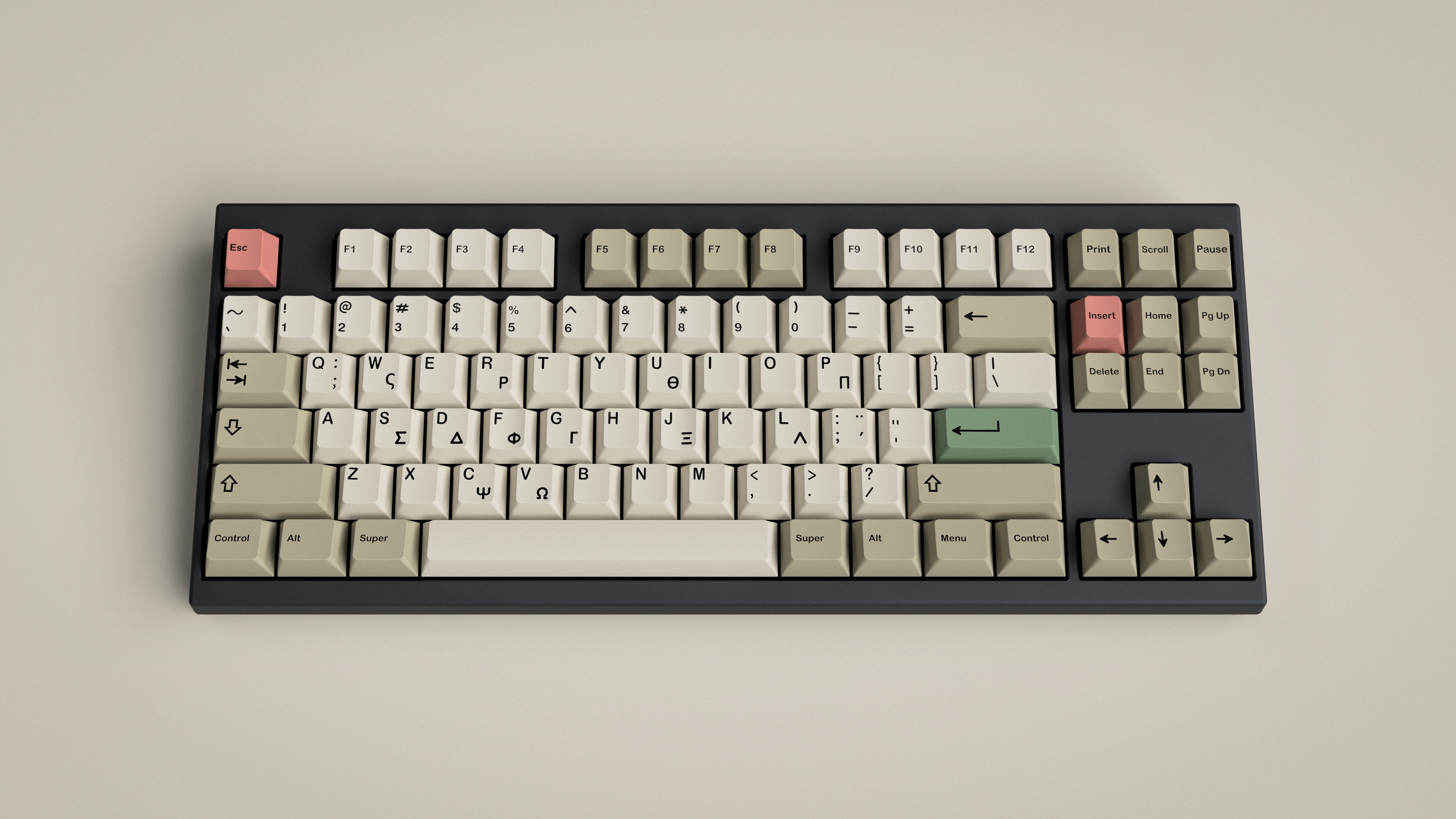 GMK Greek Beige Add-on Kit: SHIPPING