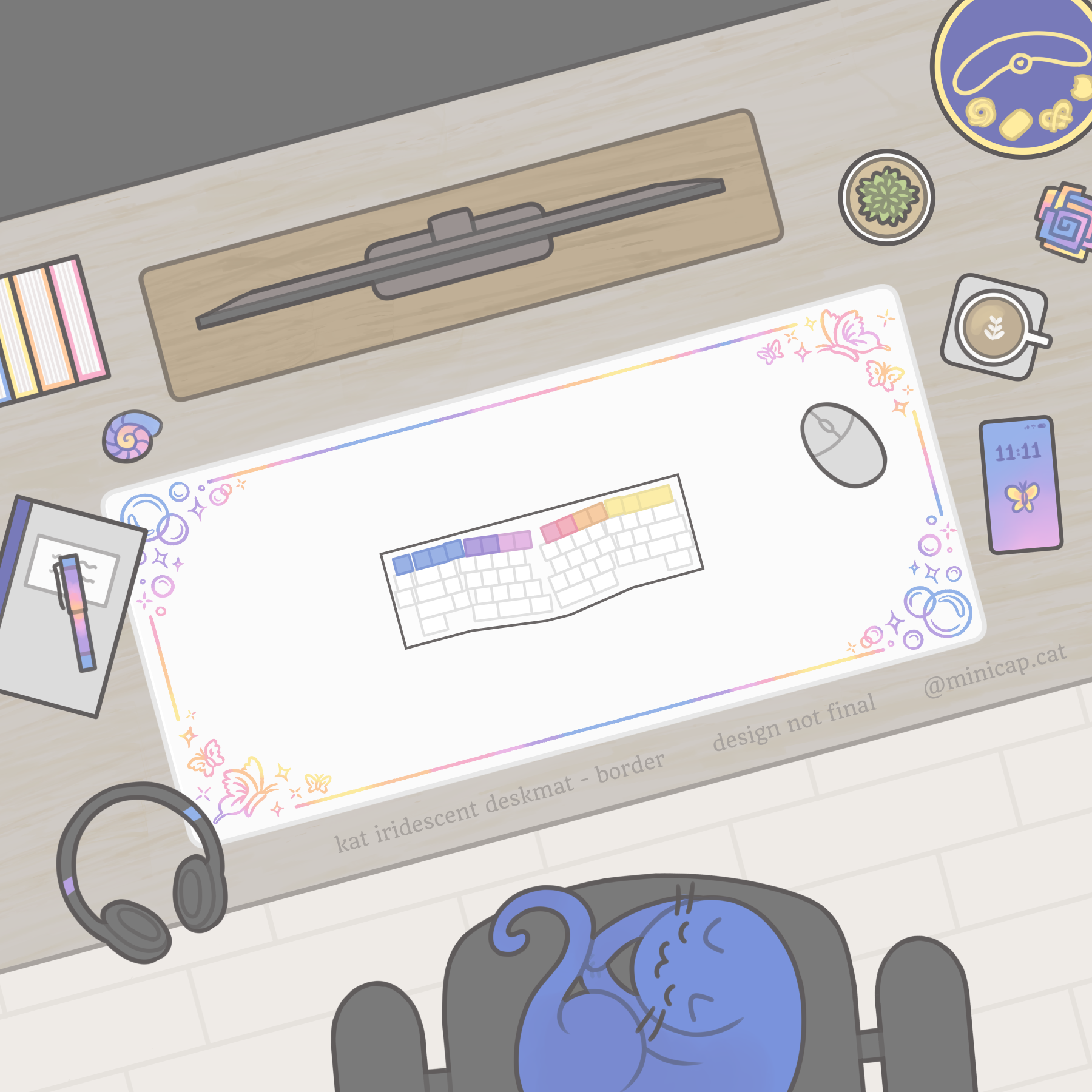 KAT Iridescent ✨ - update: deskmat designs! image 29
