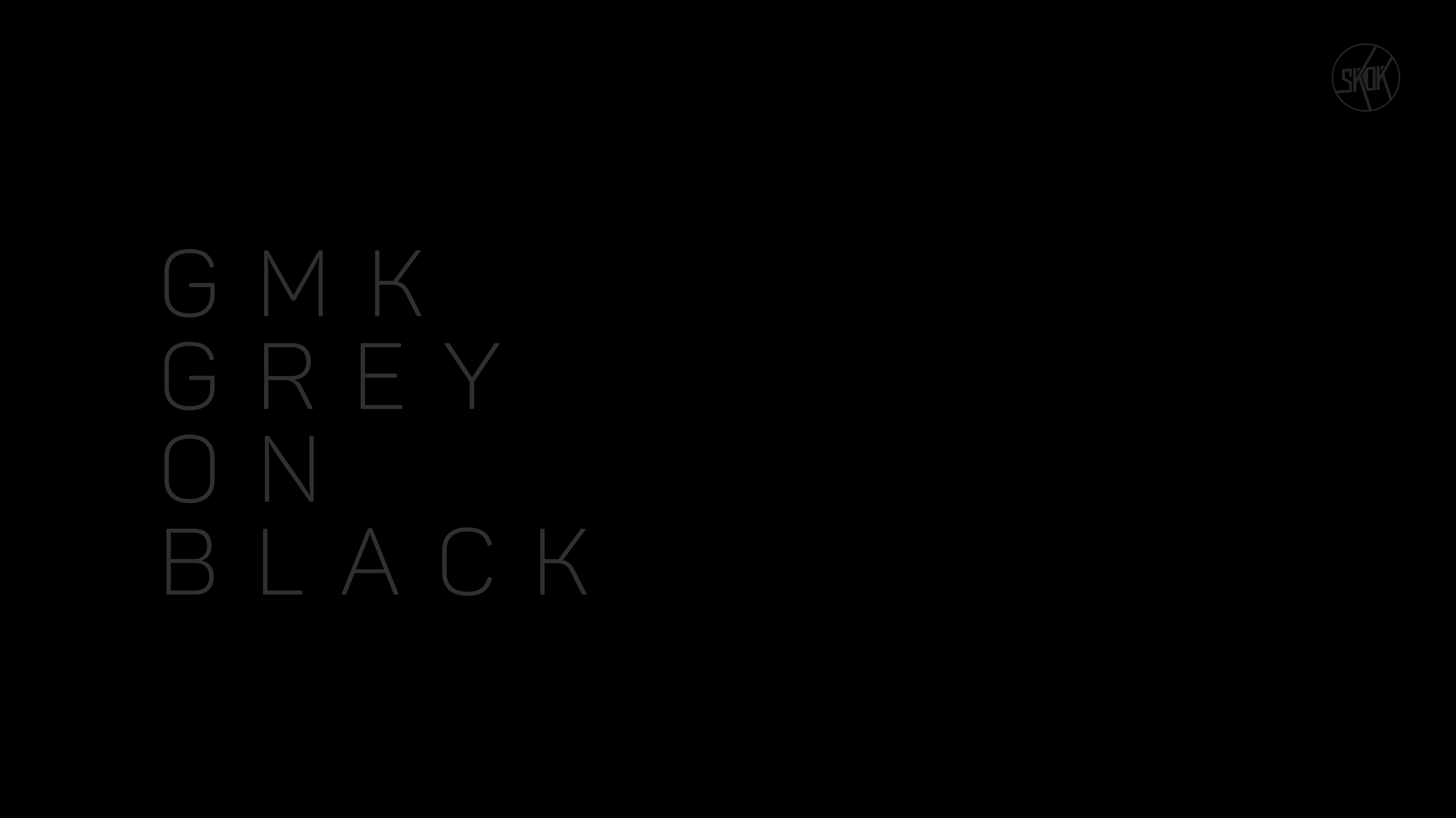 GMK Grey on Black // All kits will be made