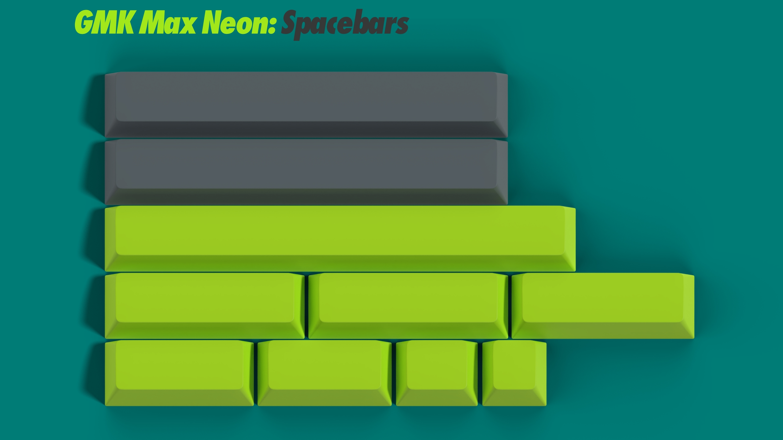 GMK Max Neon - based on all things green and grey image 5
