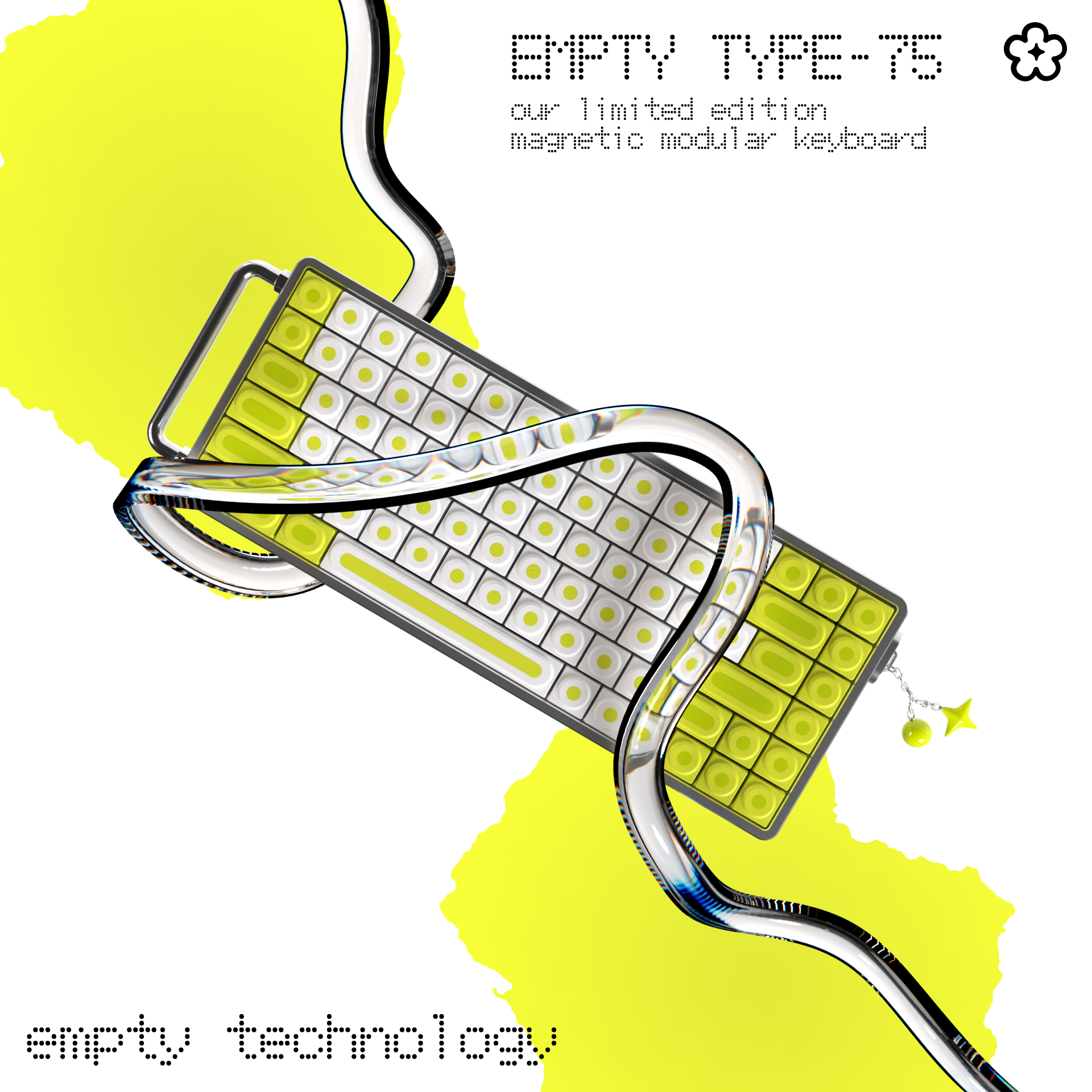 EMPTY TYPE-75 - a magnetic modular keyboard system
