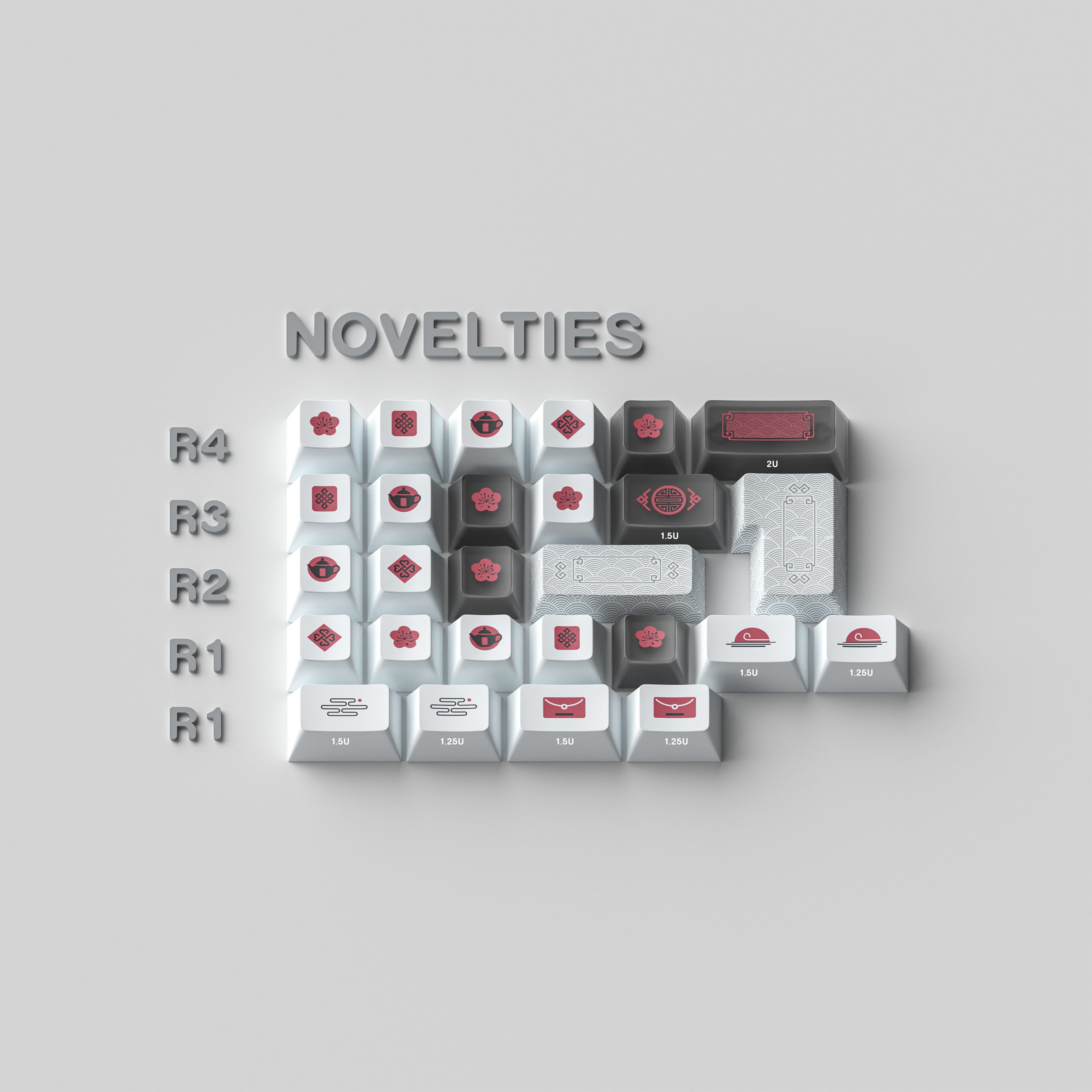 ALOHAKB AUSICIOUS SNOW Keycaps image 4