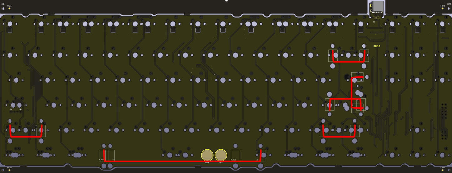 Mechlovin' Infinity87.5 - F12 & F13 TKL Compatible PCB image 3