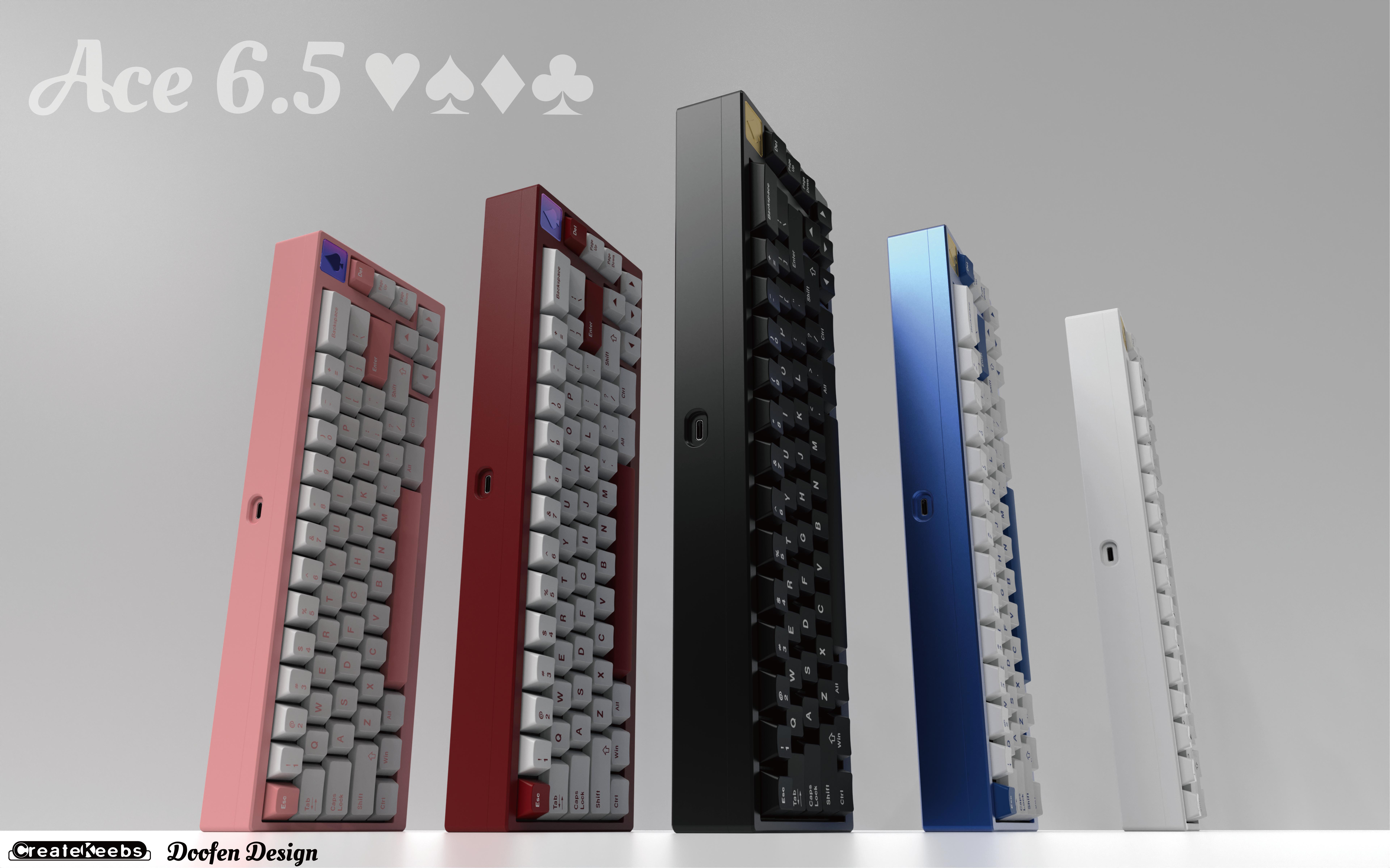 Ace6.5--65% Keyboard,Ceatekeebs 2023 new work image 2