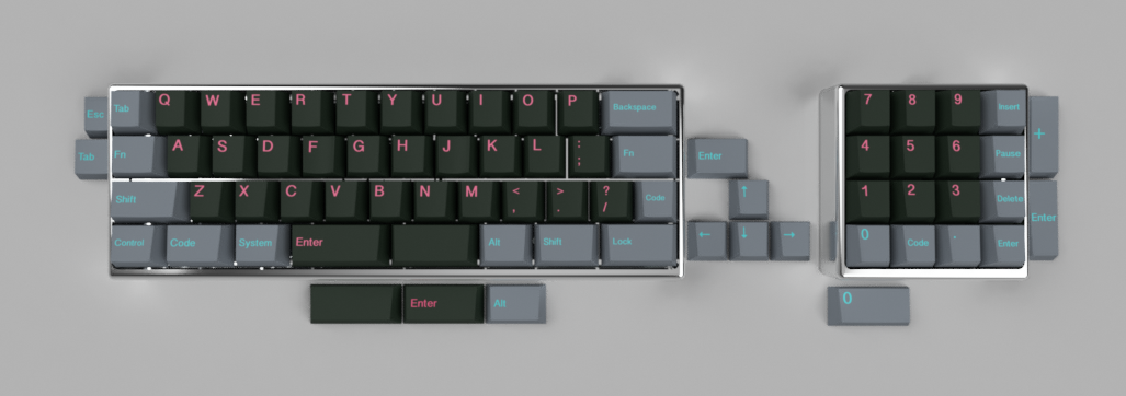 GMK 80s Kid (a MiniVan/Roadkit keyset)