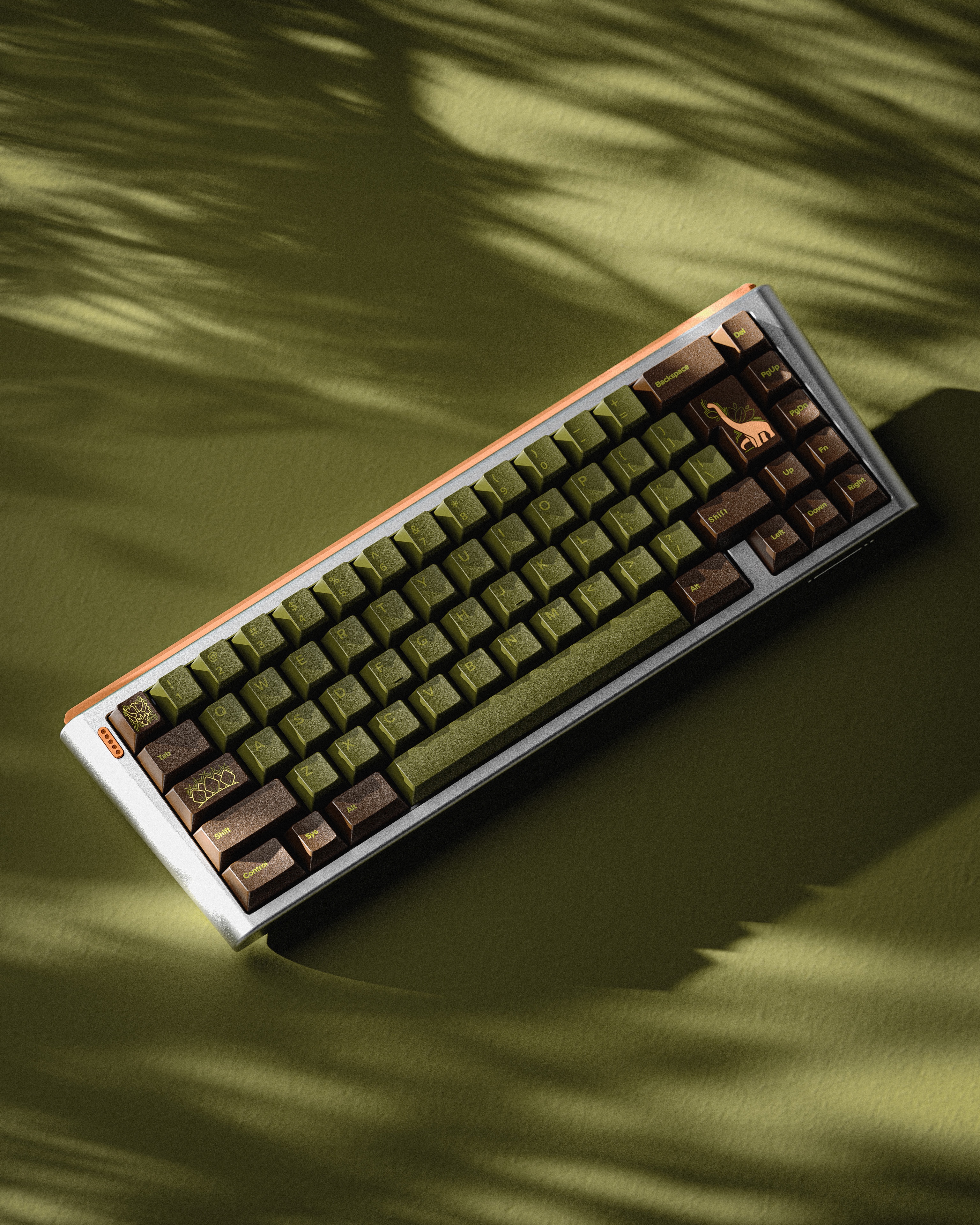 GMK CYL Dino Jungle - A dinosaur themed keycap set