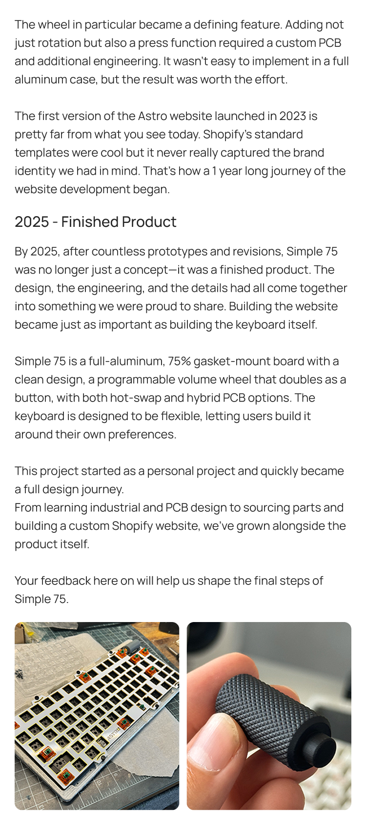 Simple 75 Keyboard - Volume Wheel, Hybrid PCB | Limited Group Buy image 4