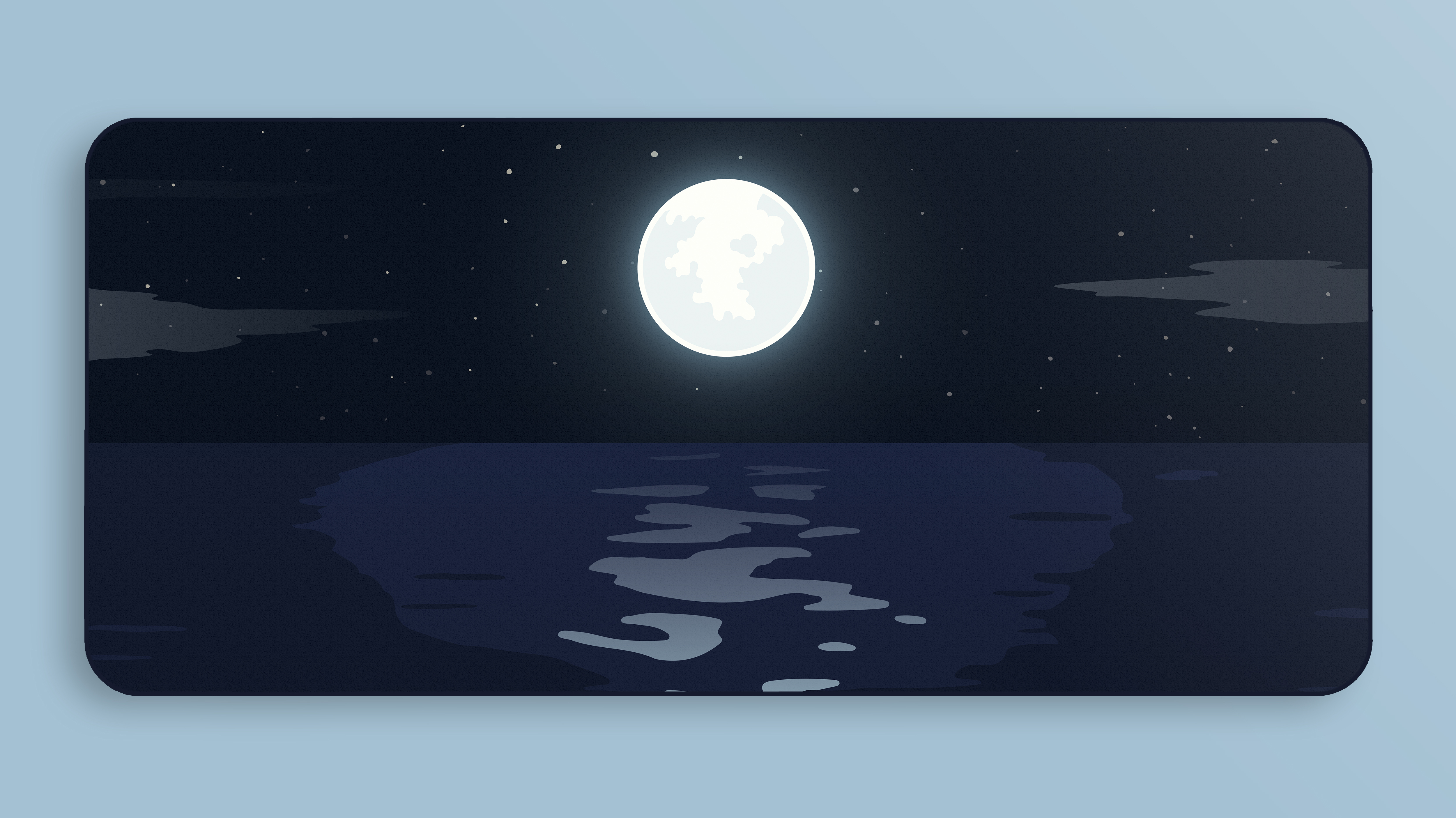 Moon deskmat