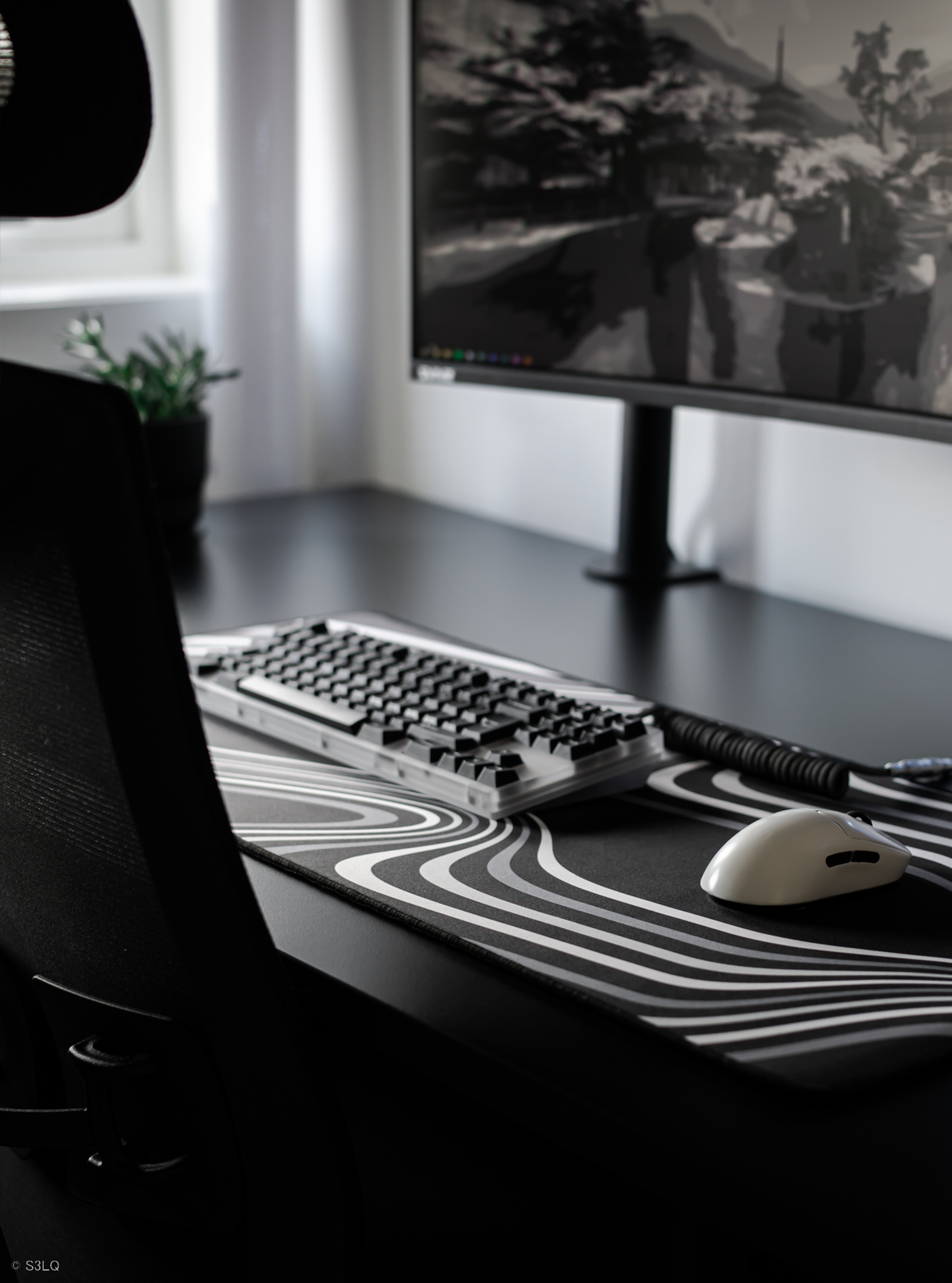 Monochrome Deskmat Series - LIVE! image 5