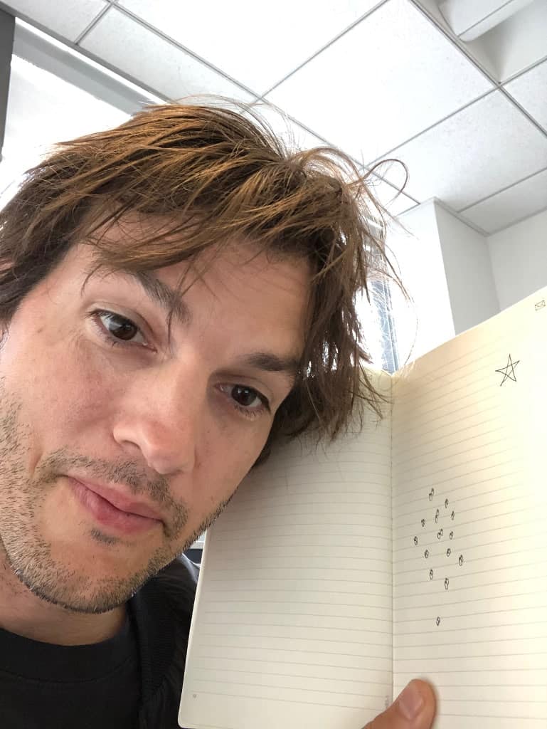 Ashton Kutcher And His Self-Drawn Picture. Source: Cryptograph