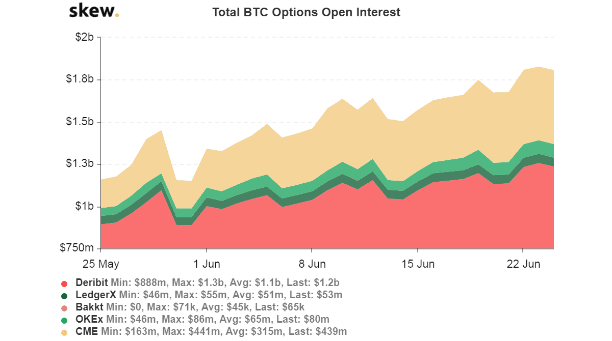 Bitcoin Option Open Interest. Source: Skew
