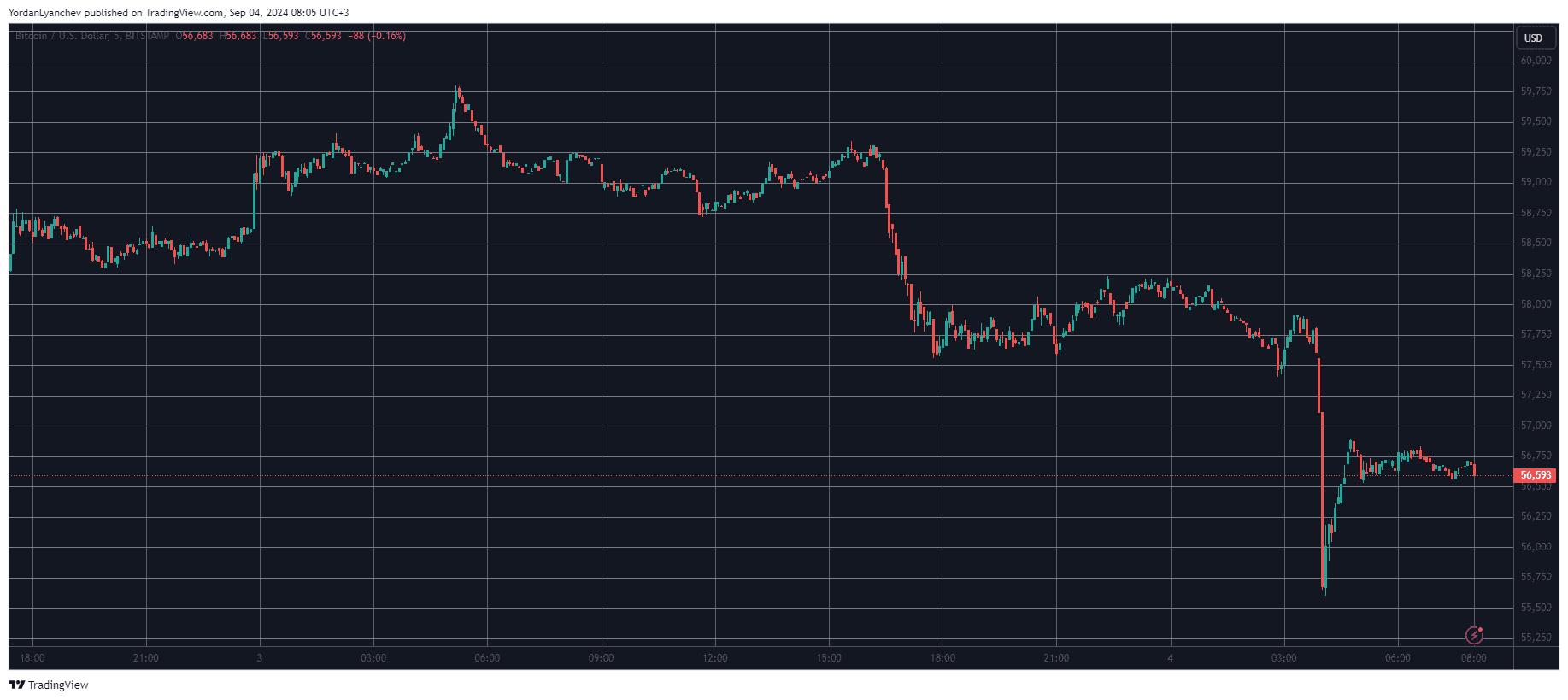 Bitcoin/Price/Chart 04.09.2024. Source: TradingView