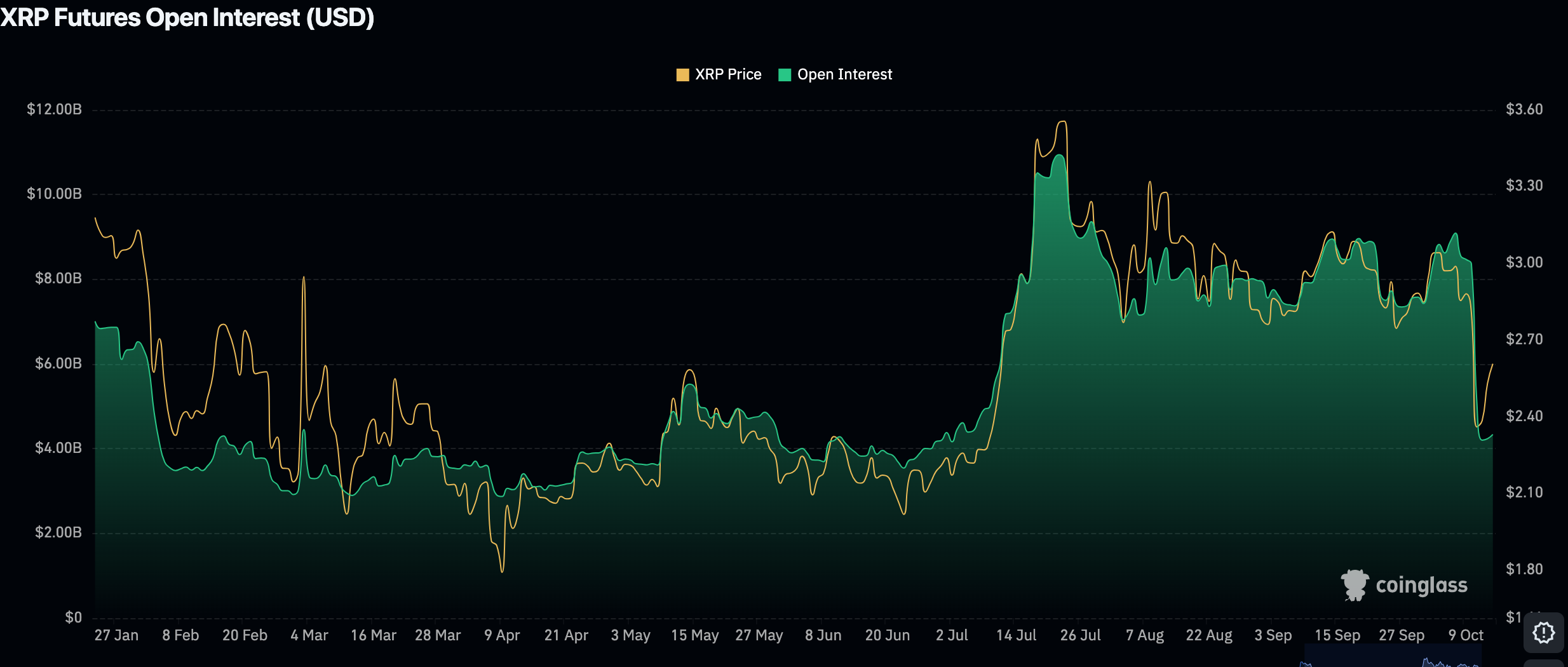 XRP open interest