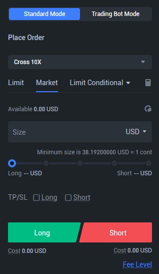 Market Order on Phemex