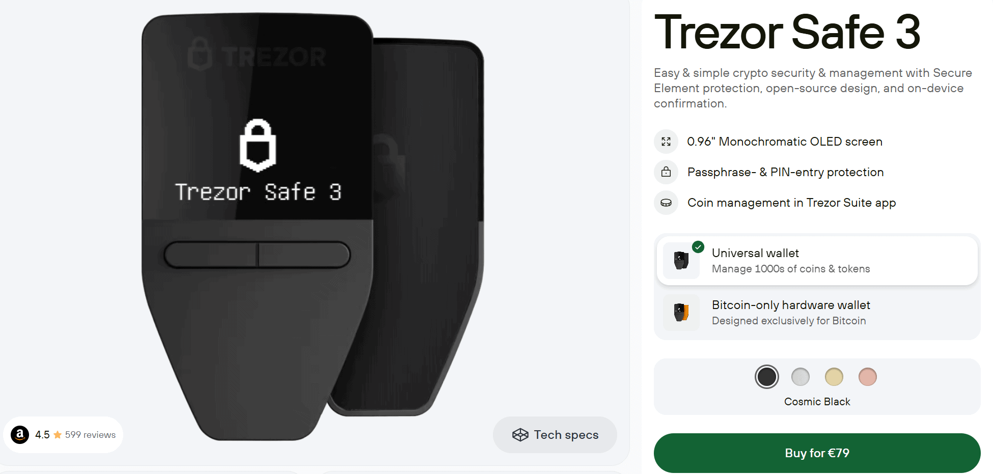 Trezor Safe 3 