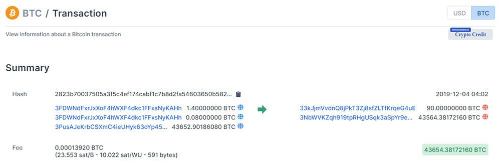 $313 Million Sent for $1 - Try That With Fiat