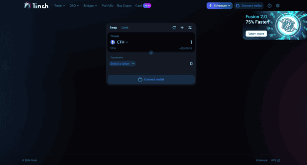 best_defi_projects_screenshot_1inch