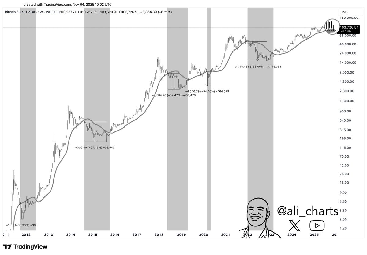 Historical past Says Bitcoin (BTC) Could Fall 60% If This Key Help Fails to Maintain